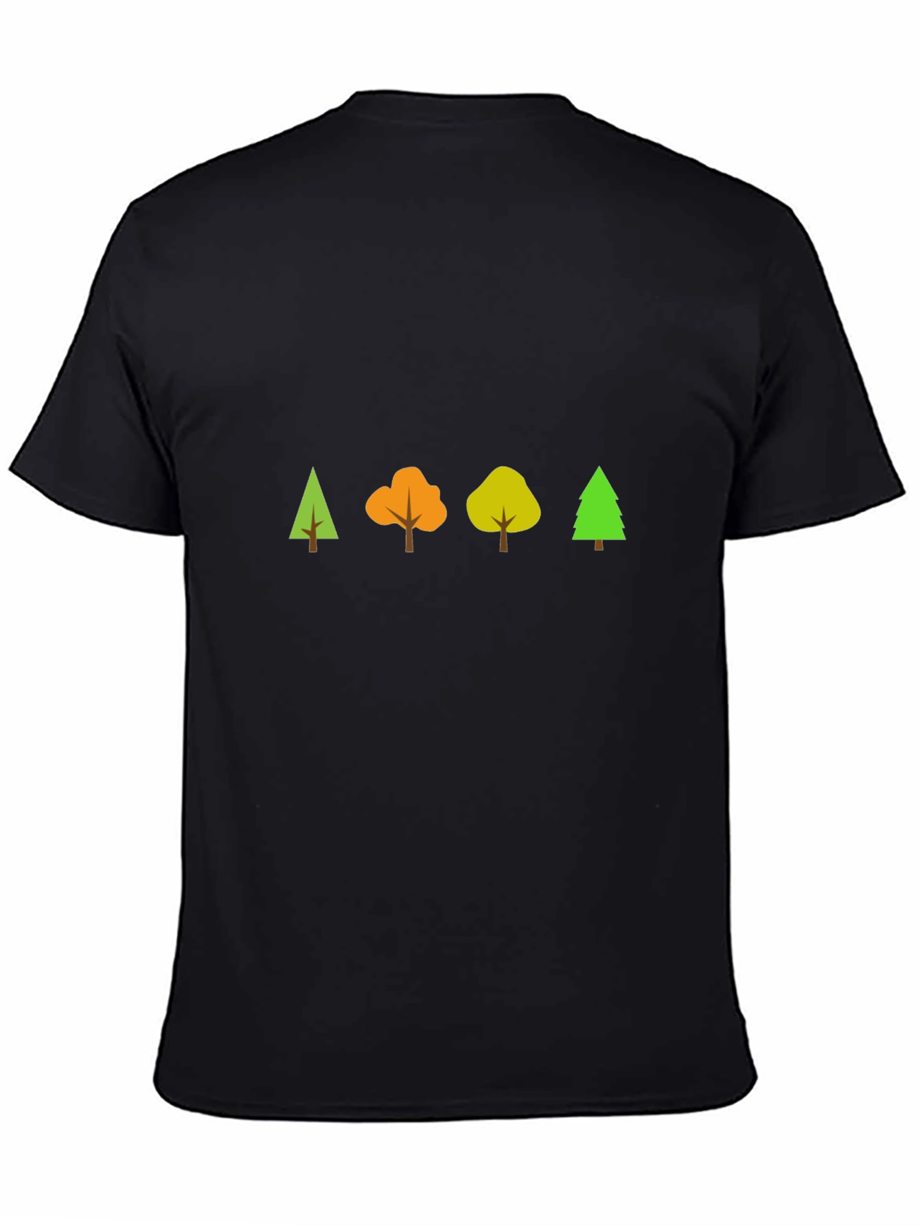 Nature Tree T-Shirt - Black Cotton Tee