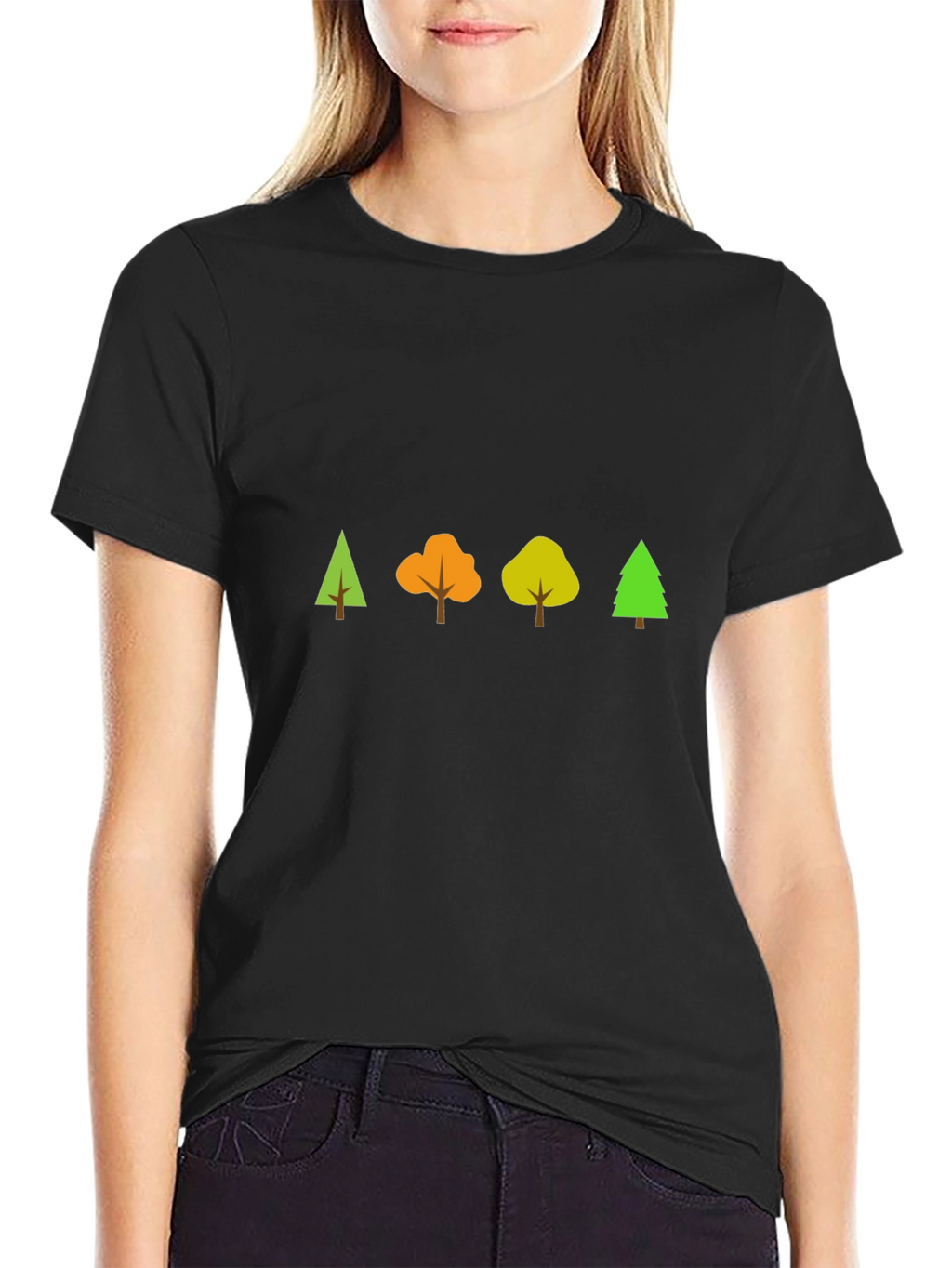 Nature Tree T-Shirt - Black Cotton Tee
