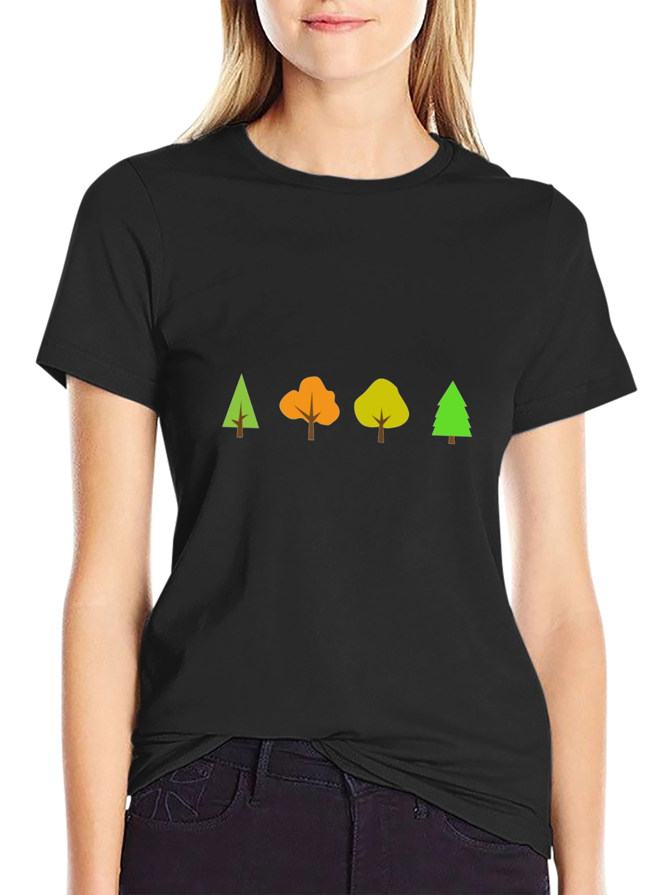 Nature Tree T-Shirt - Black Cotton Tee