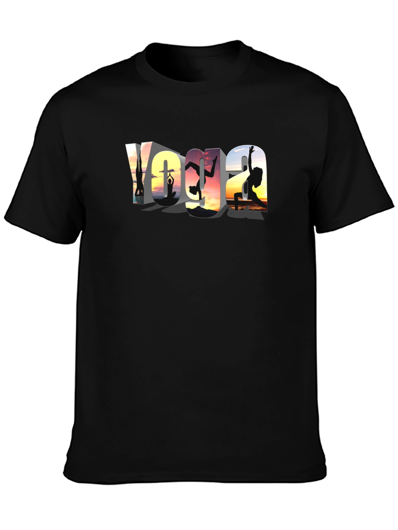 Yoga Pose Graphic T-Shirt - Meditation Design
