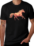 Black Horse Graphic Tee - Stylish Comfort