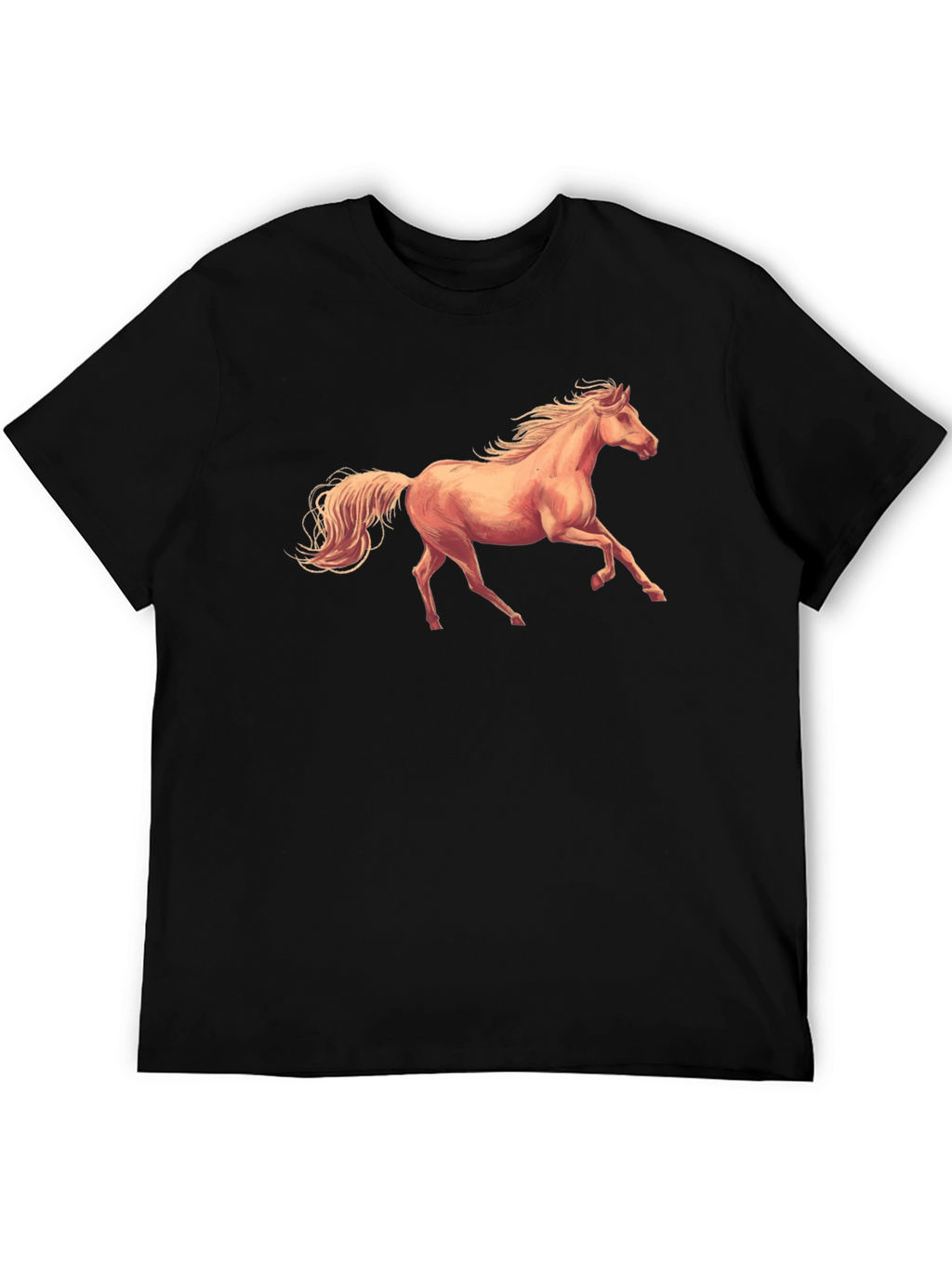 Black Horse Graphic Tee - Stylish Comfort