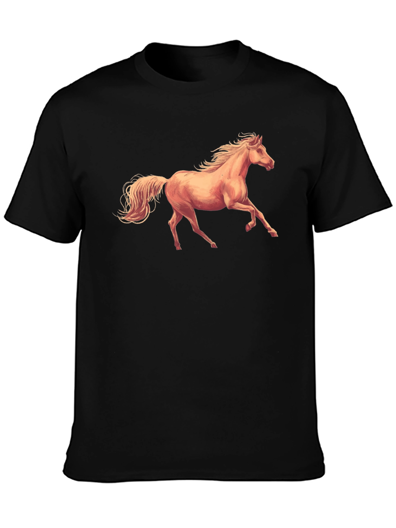 Black Horse Graphic Tee - Stylish Comfort