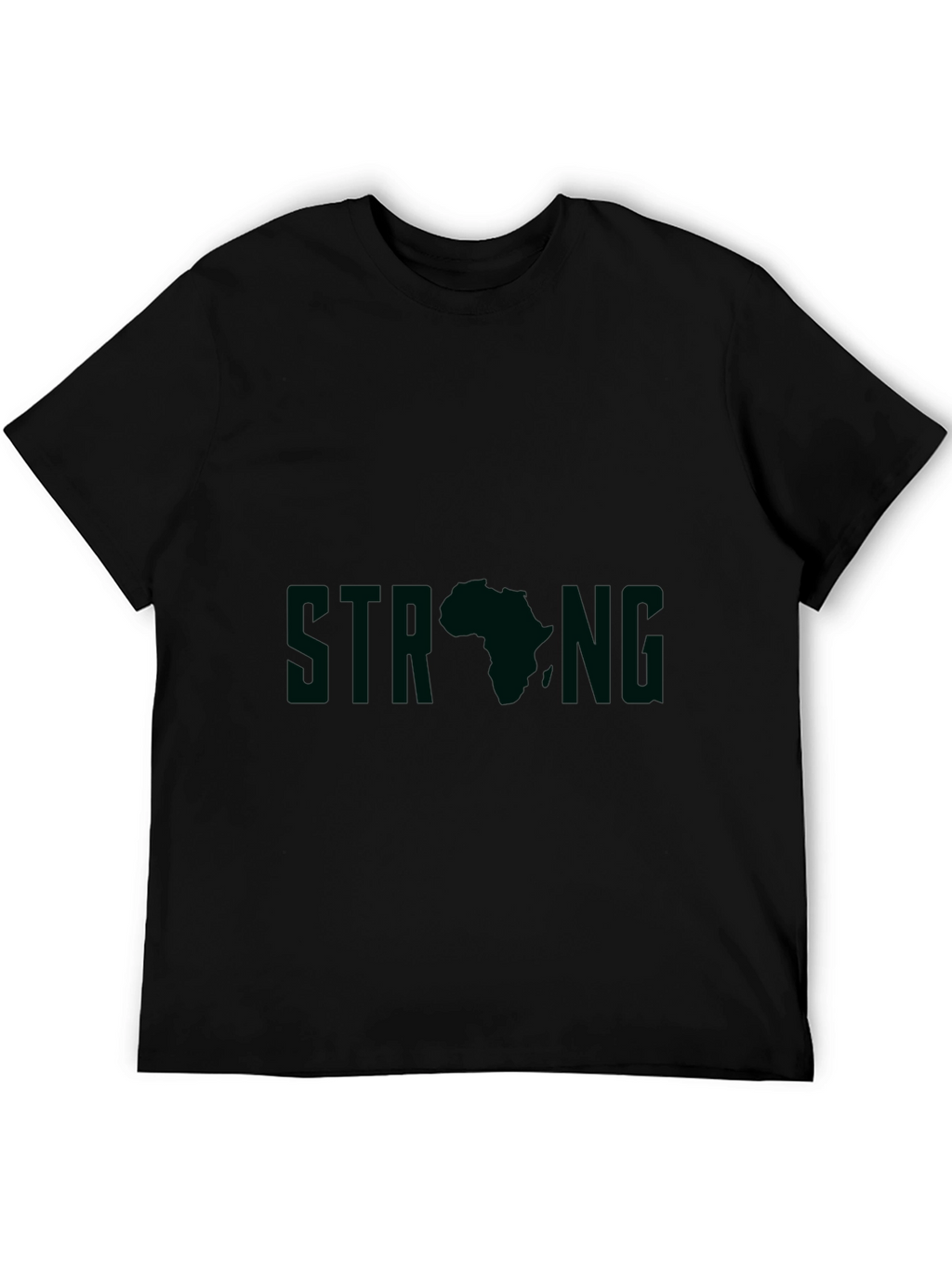 Strong Africa Graphic Tee - Black Unisex T-Shirt