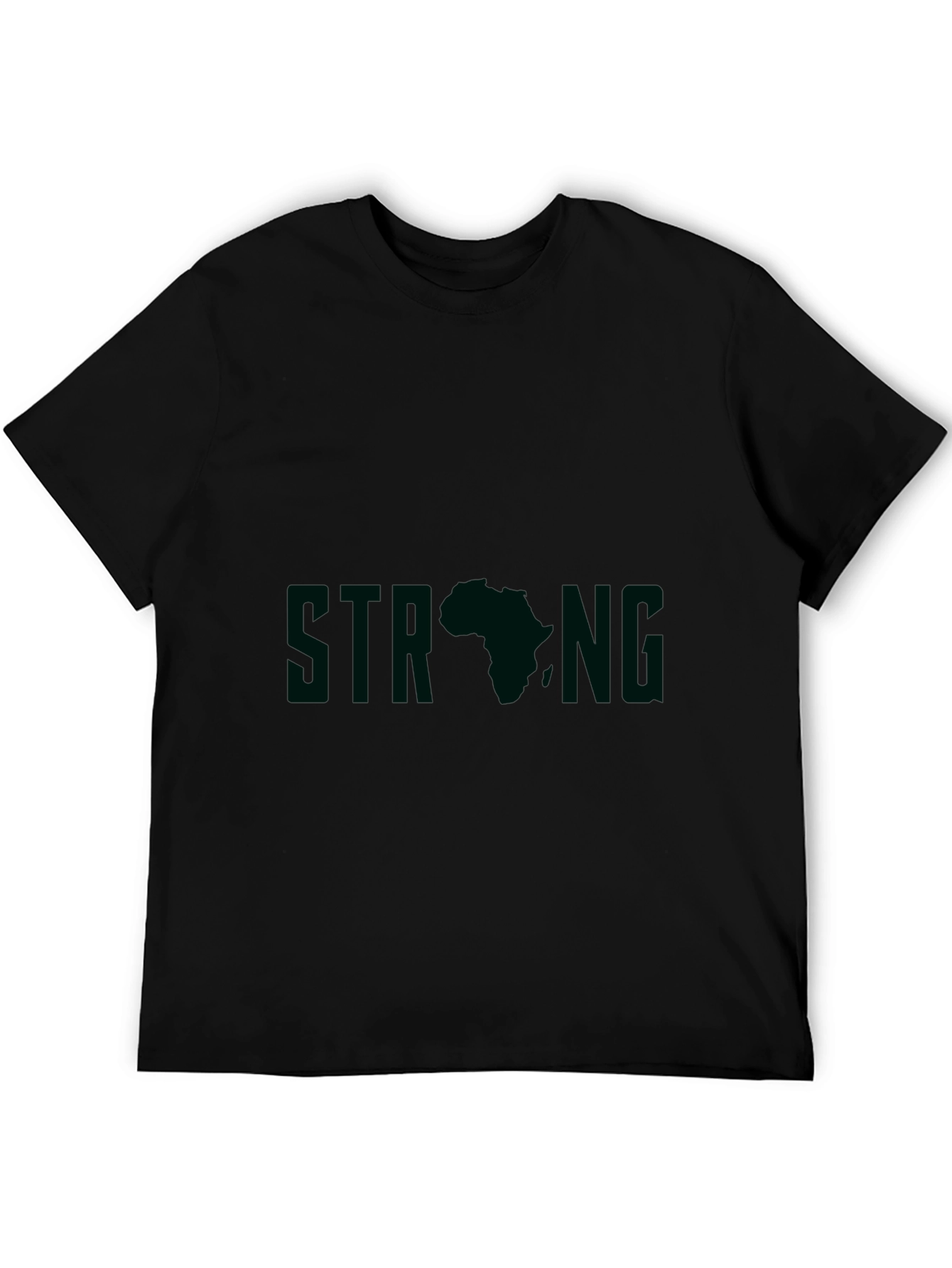 Strong Africa Graphic Tee - Black Unisex T-Shirt