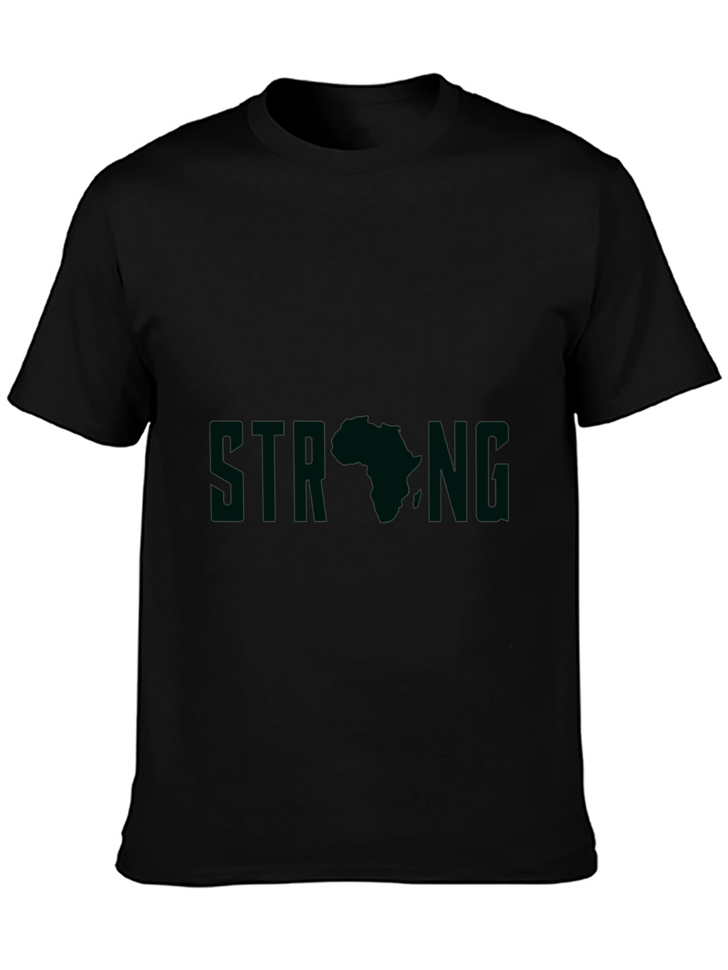 Strong Africa Graphic Tee - Black Unisex T-Shirt