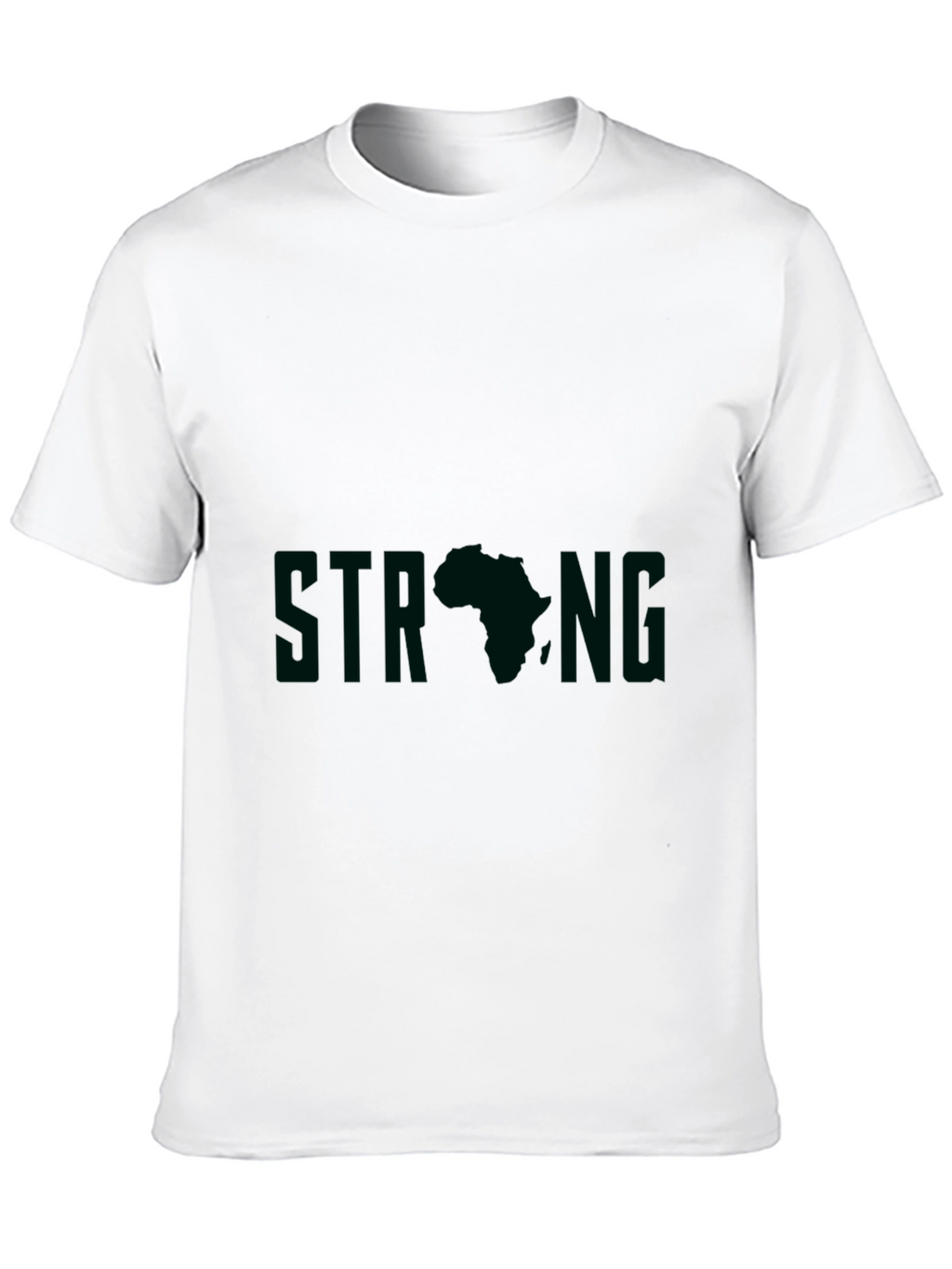 Strong Africa Graphic Tee - Black Unisex T-Shirt