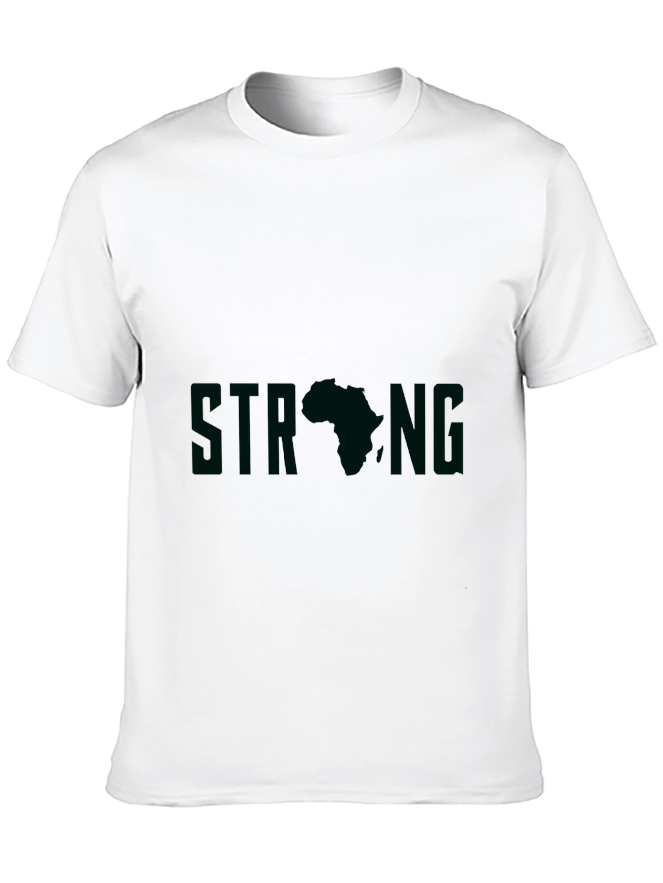 Strong Africa Graphic Tee - Black Unisex T-Shirt