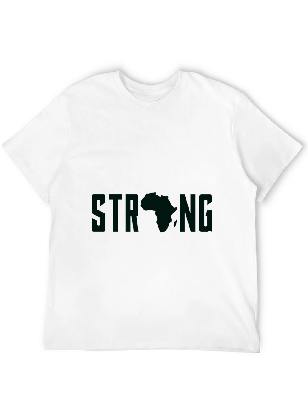 Strong Africa Graphic Tee - Black Unisex T-Shirt