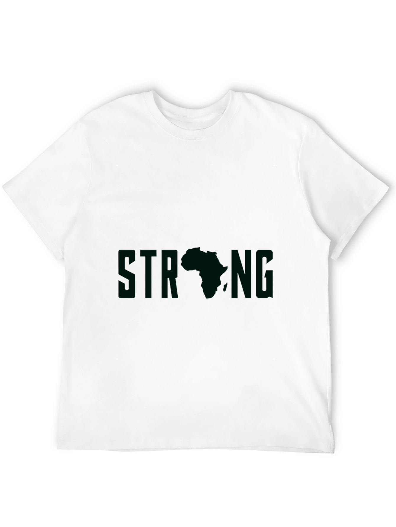 Strong Africa Graphic Tee - Black Unisex T-Shirt