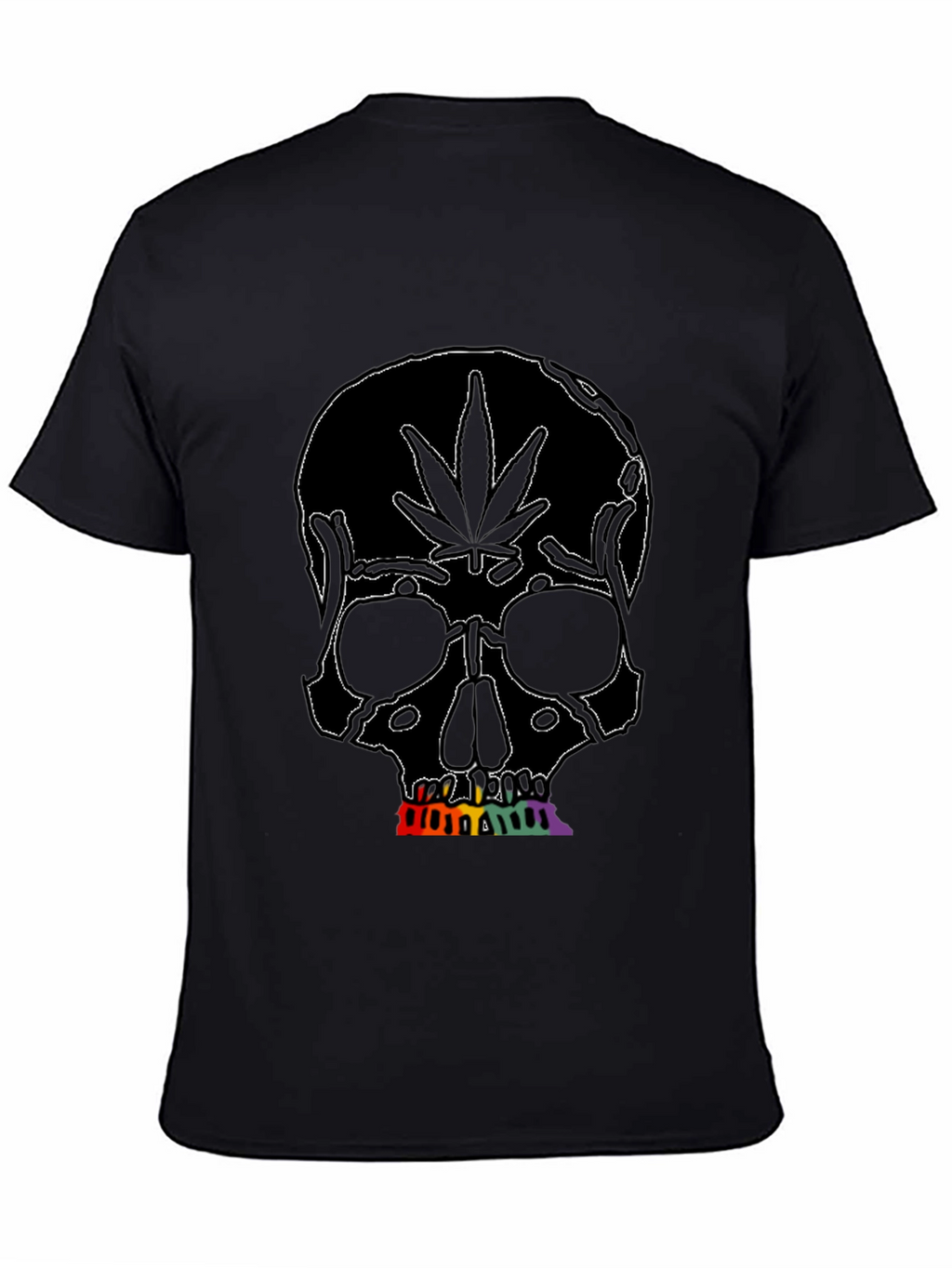 Marijuana Skull Graphic Tee