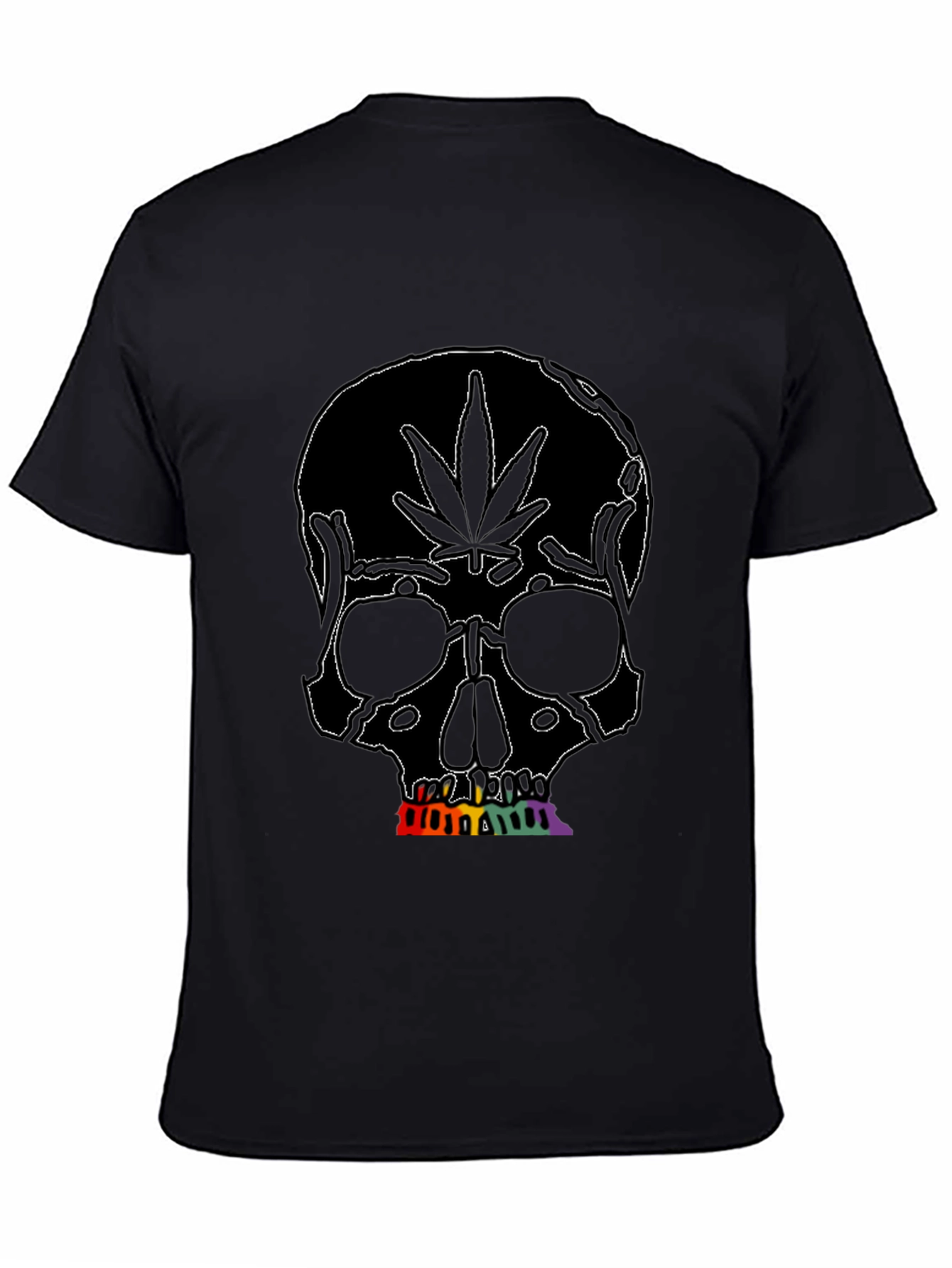 Marijuana Skull Graphic Tee