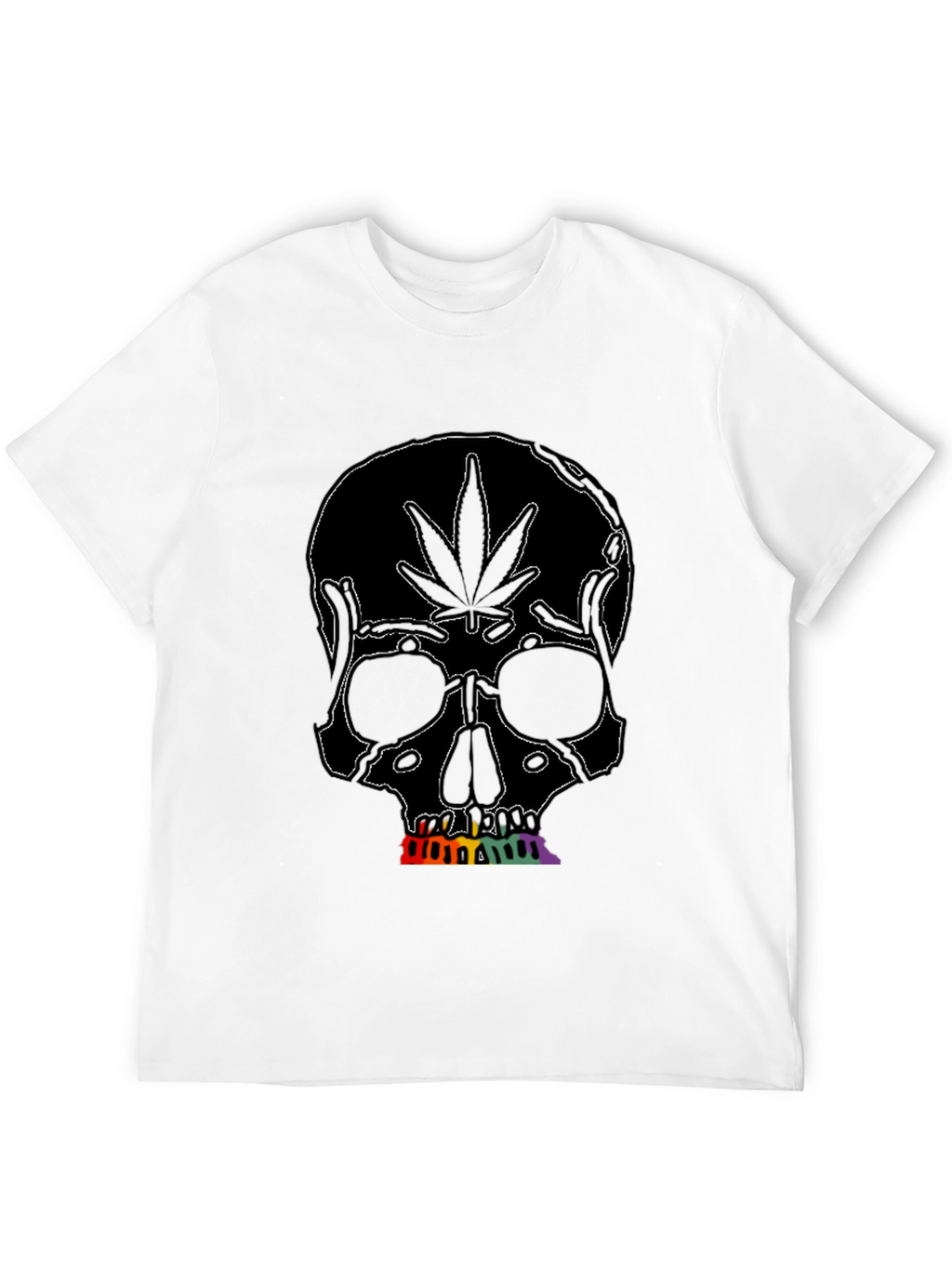 Marijuana Skull Graphic Tee