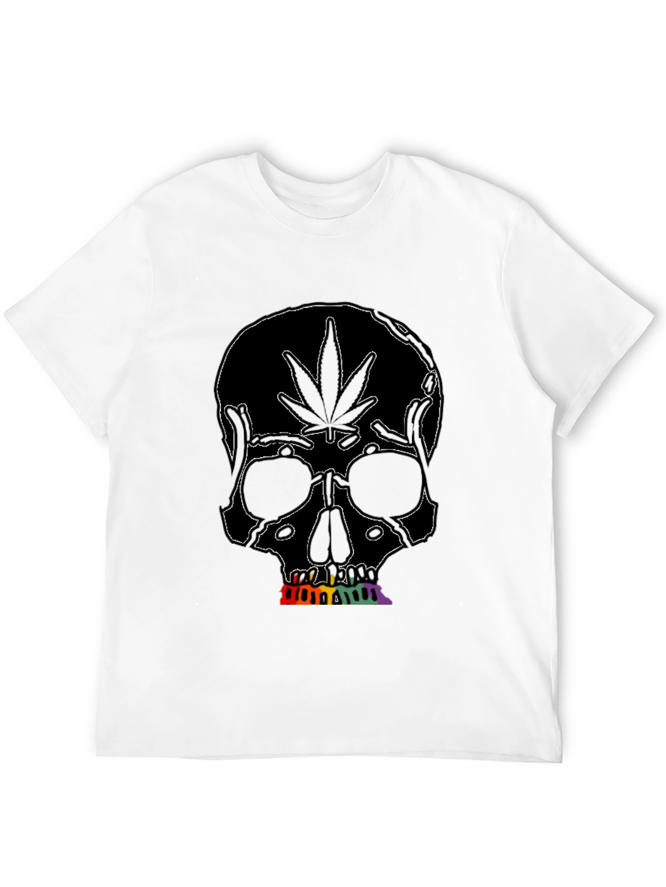 Marijuana Skull Graphic Tee