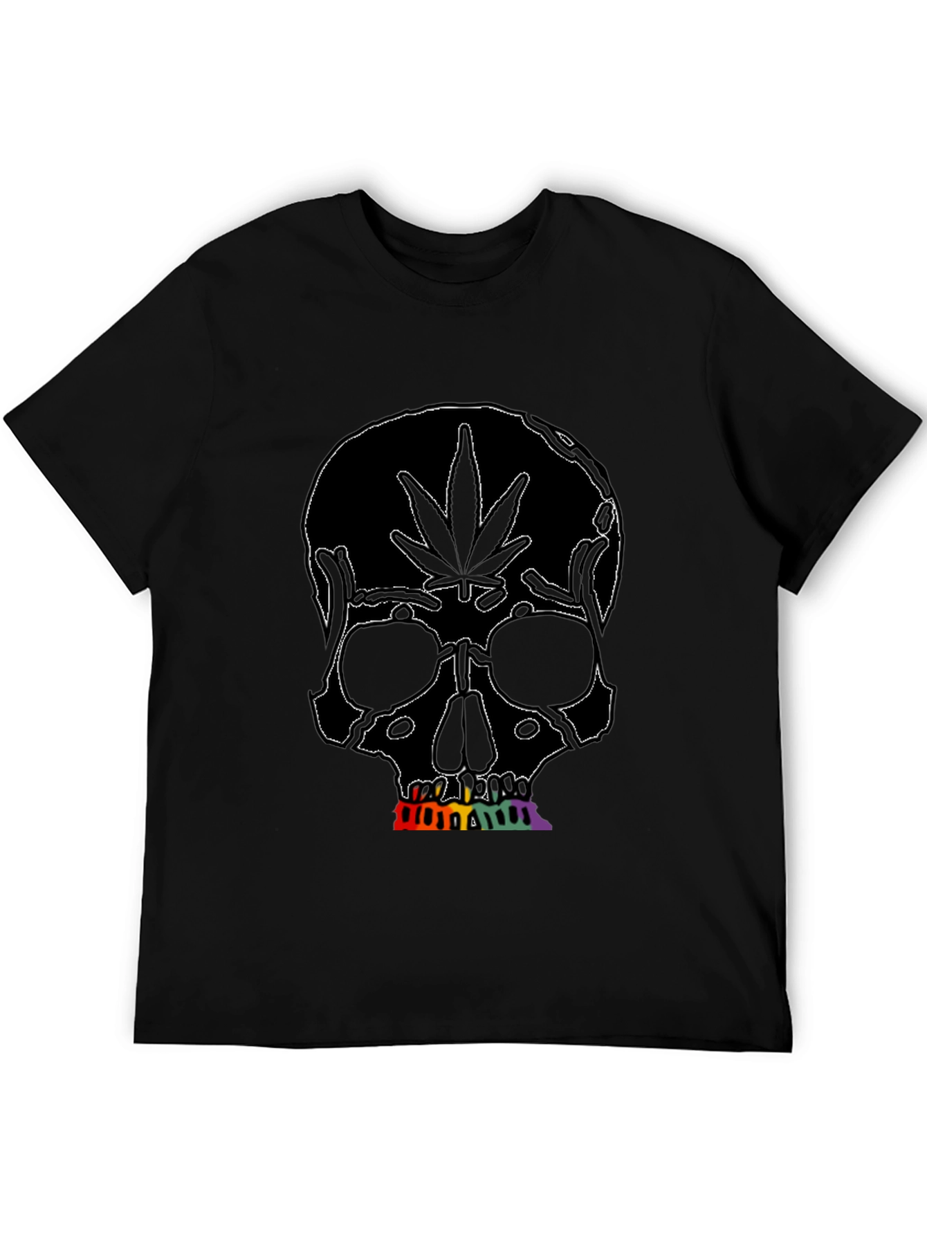 Marijuana Skull Graphic Tee