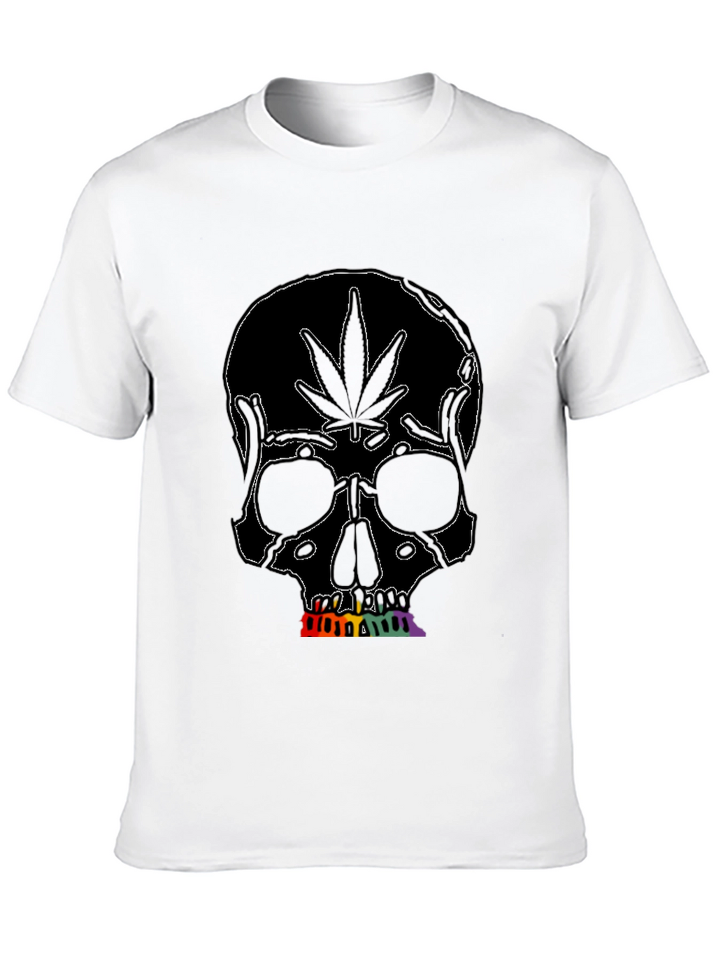 Marijuana Skull Graphic Tee