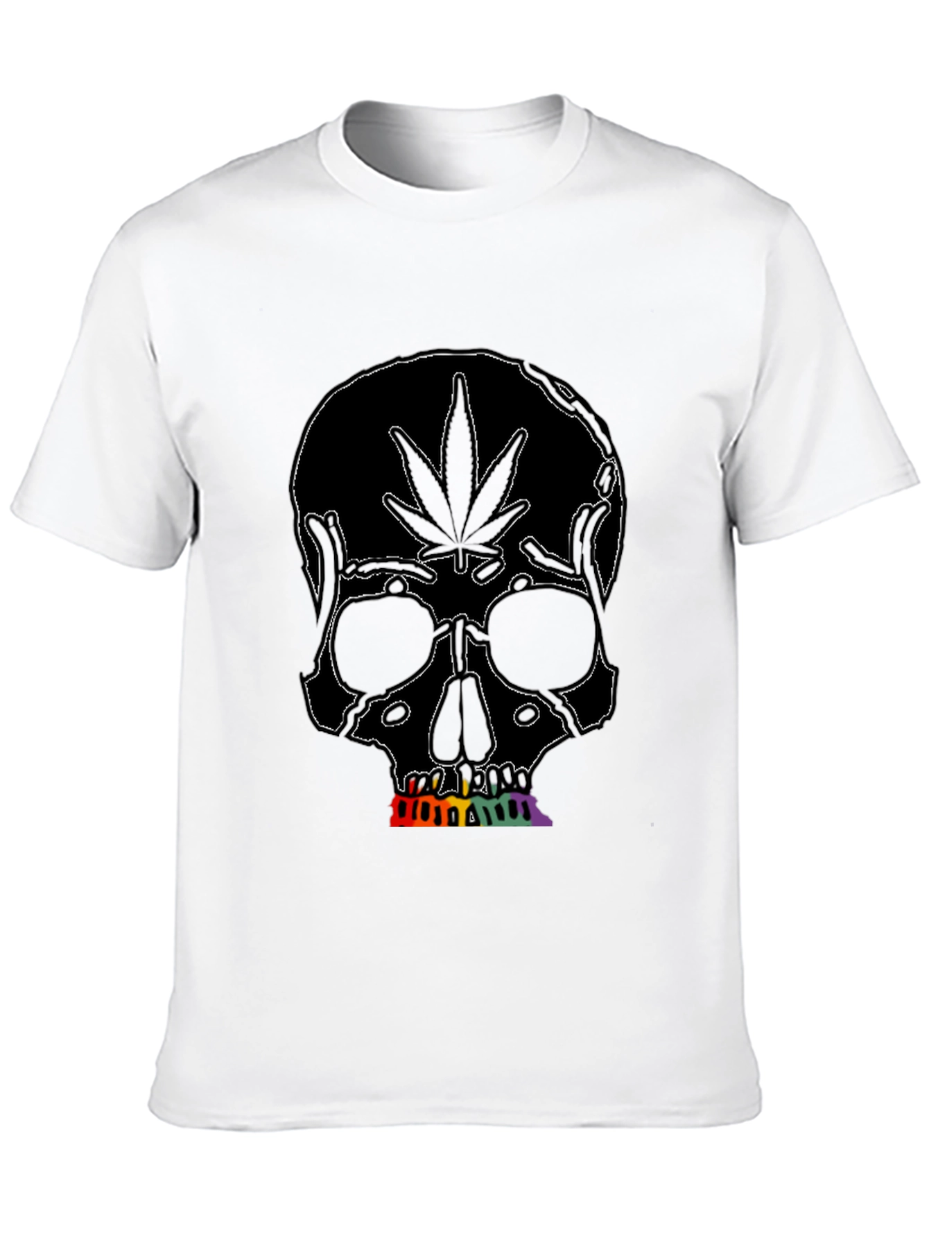 Marijuana Skull Graphic Tee