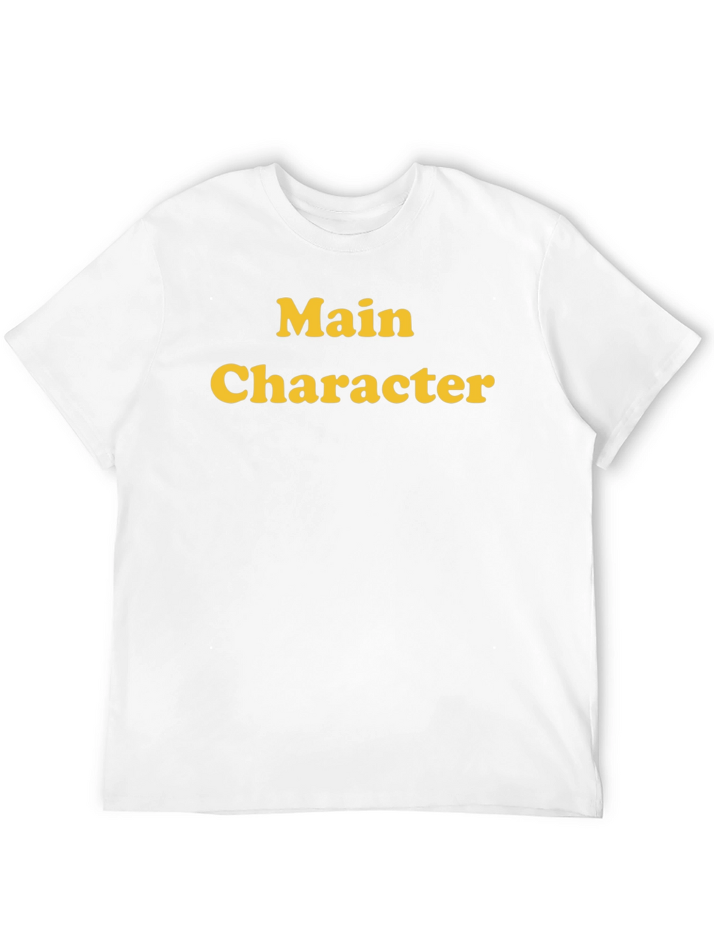 Main Character Black Cotton Graphic Tee