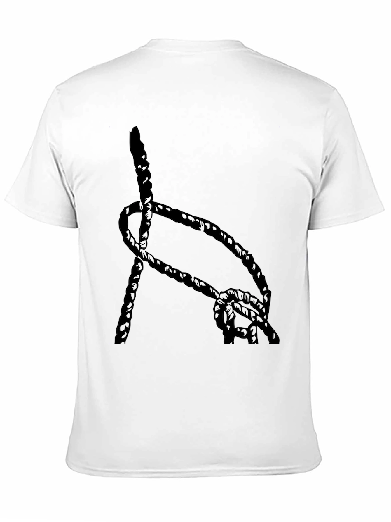 Black Rope Knot Graphic T-Shirt