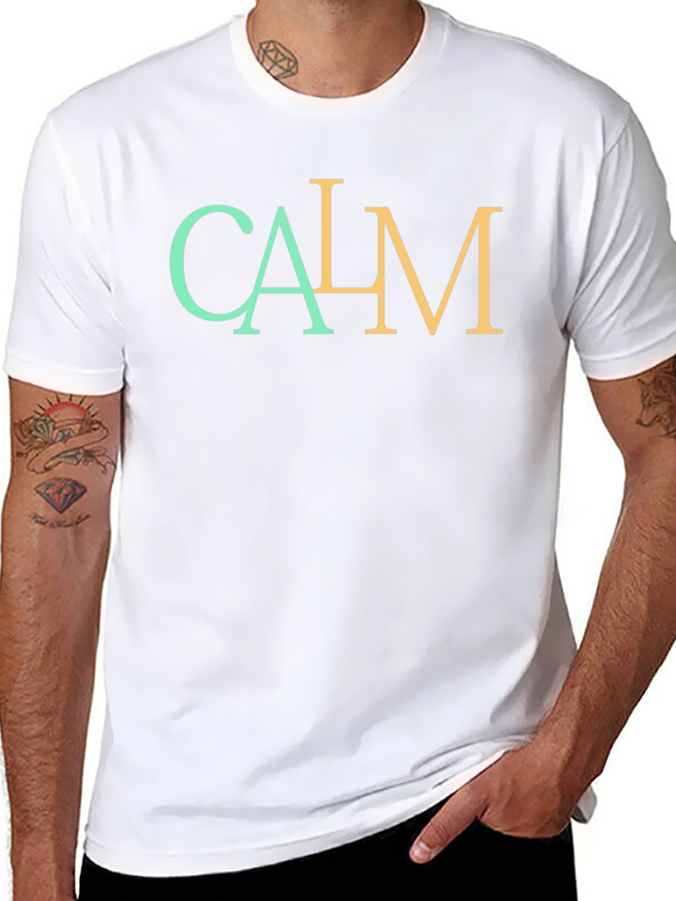 CALM Graphic T-Shirt - Stylish Relaxed Fit Tee