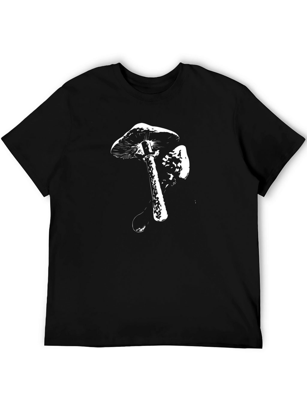 Black Mushroom Graphic Tee