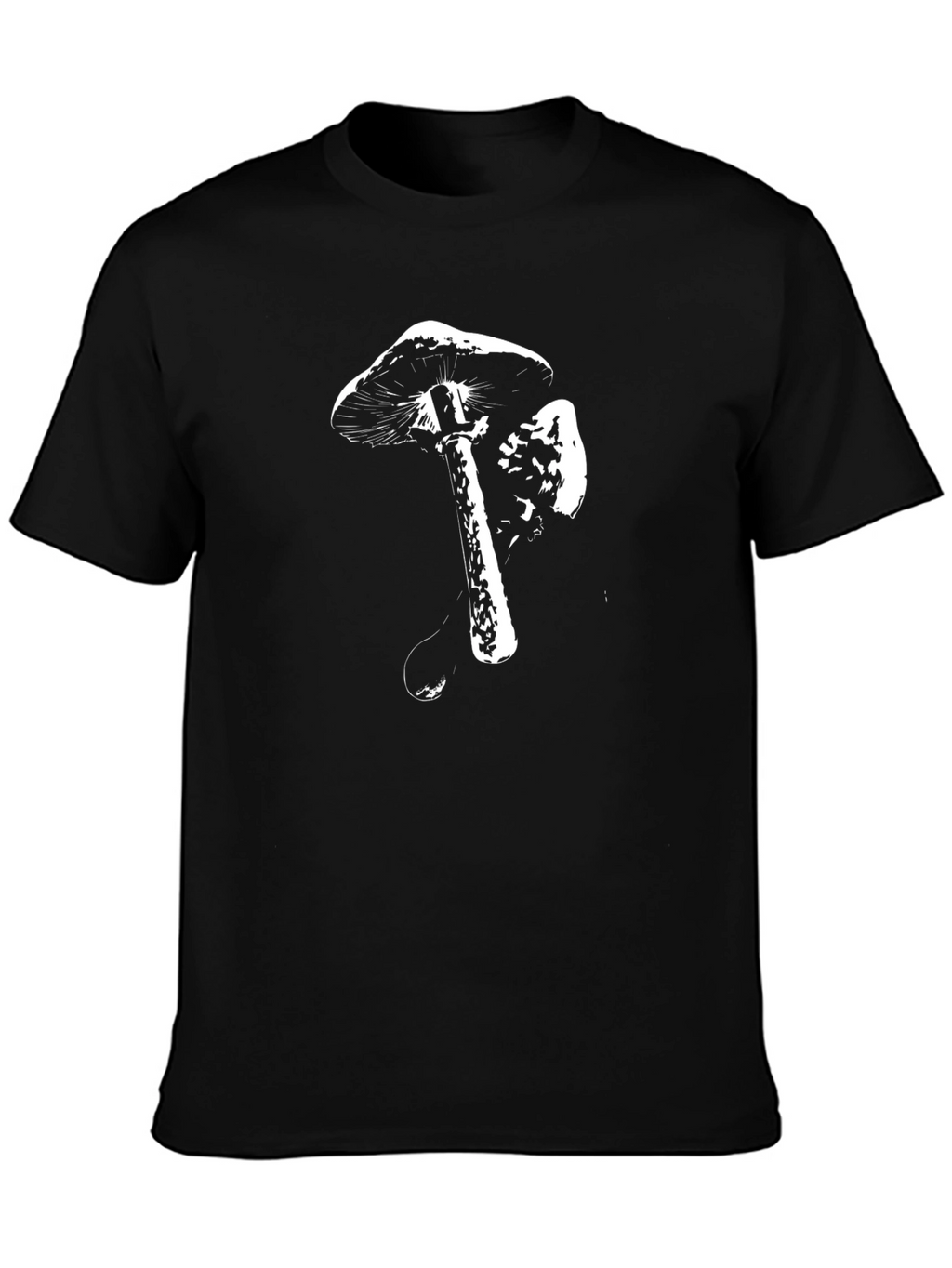 Black Mushroom Graphic Tee