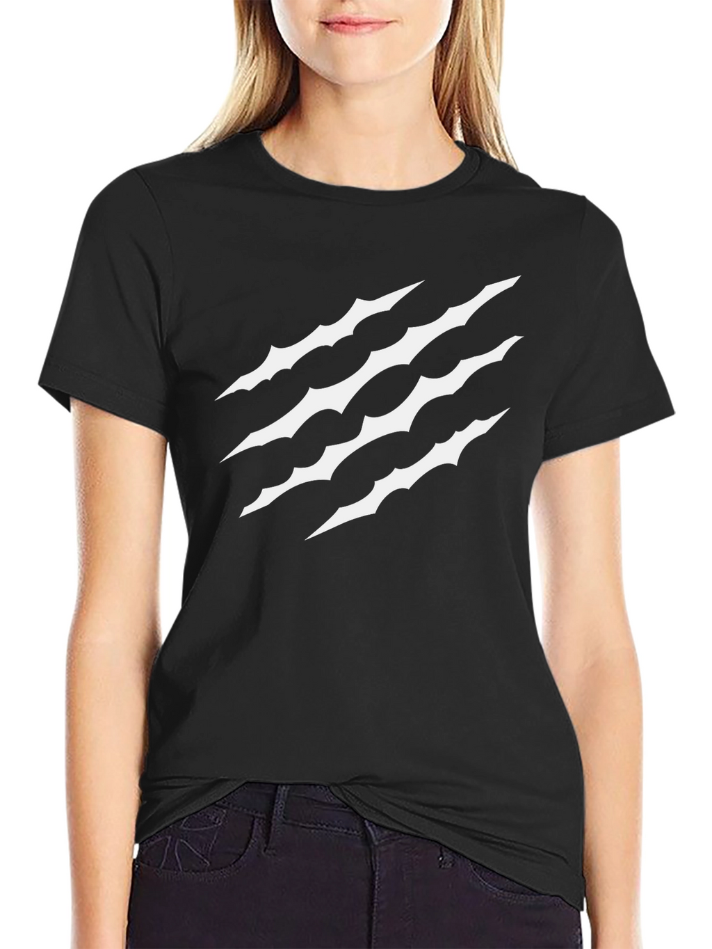 Claw Scratch Graphic T-Shirt - Black