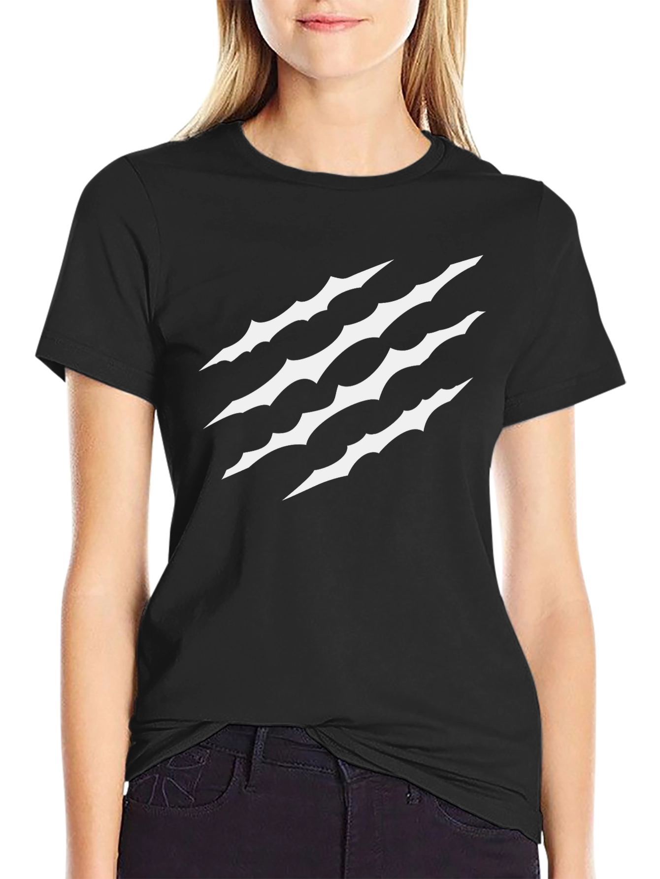 Claw Scratch Graphic T-Shirt - Black