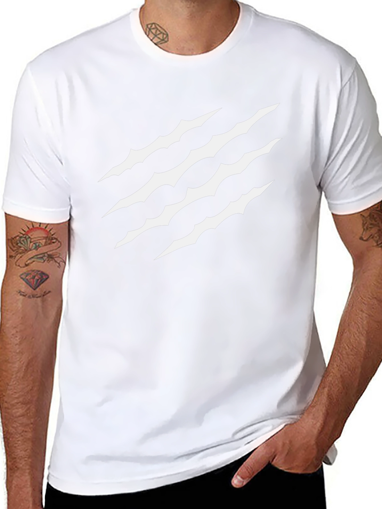 Claw Scratch Graphic T-Shirt - Black