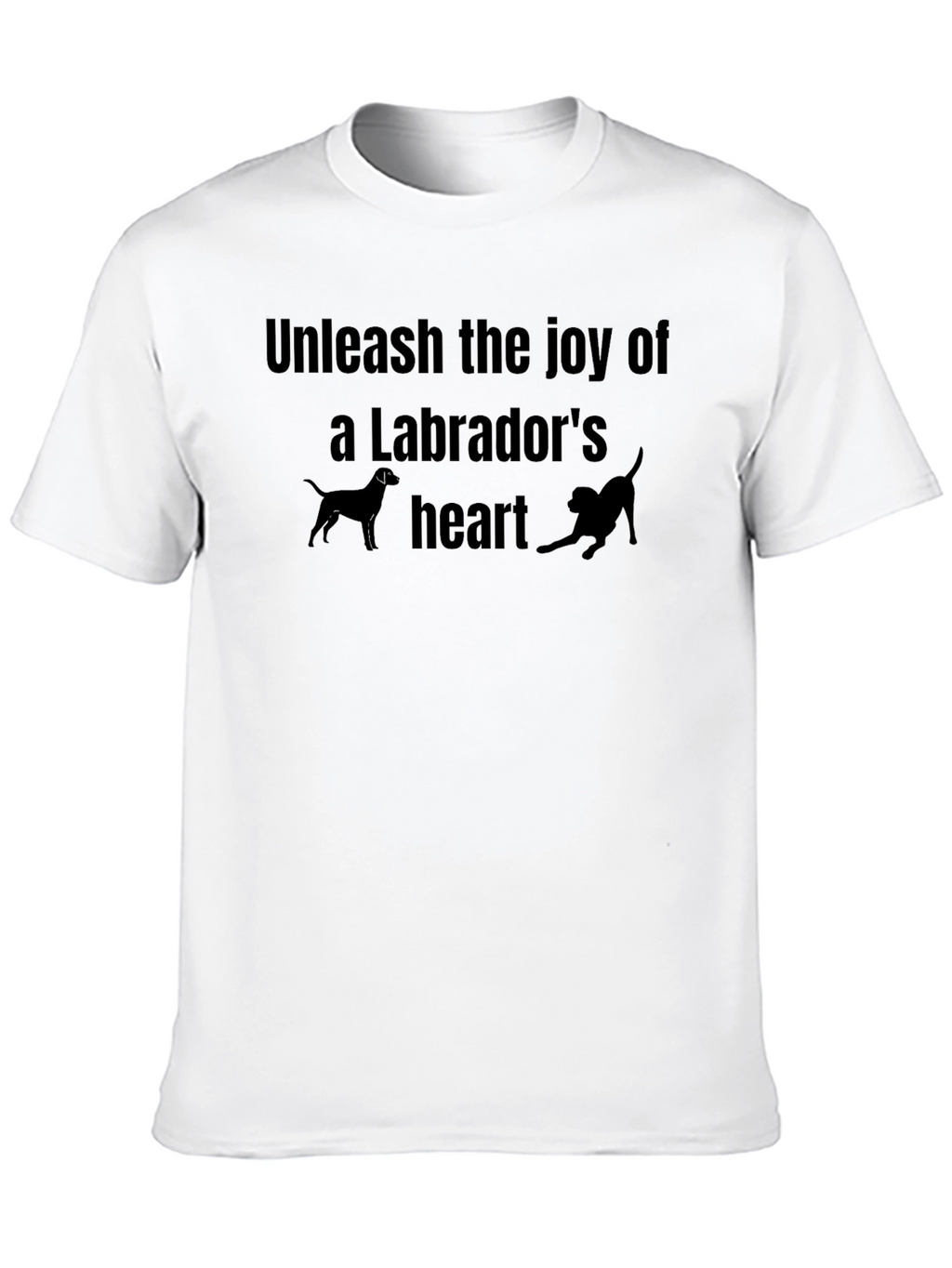 Labrador Lovers Black Graphic Tee
