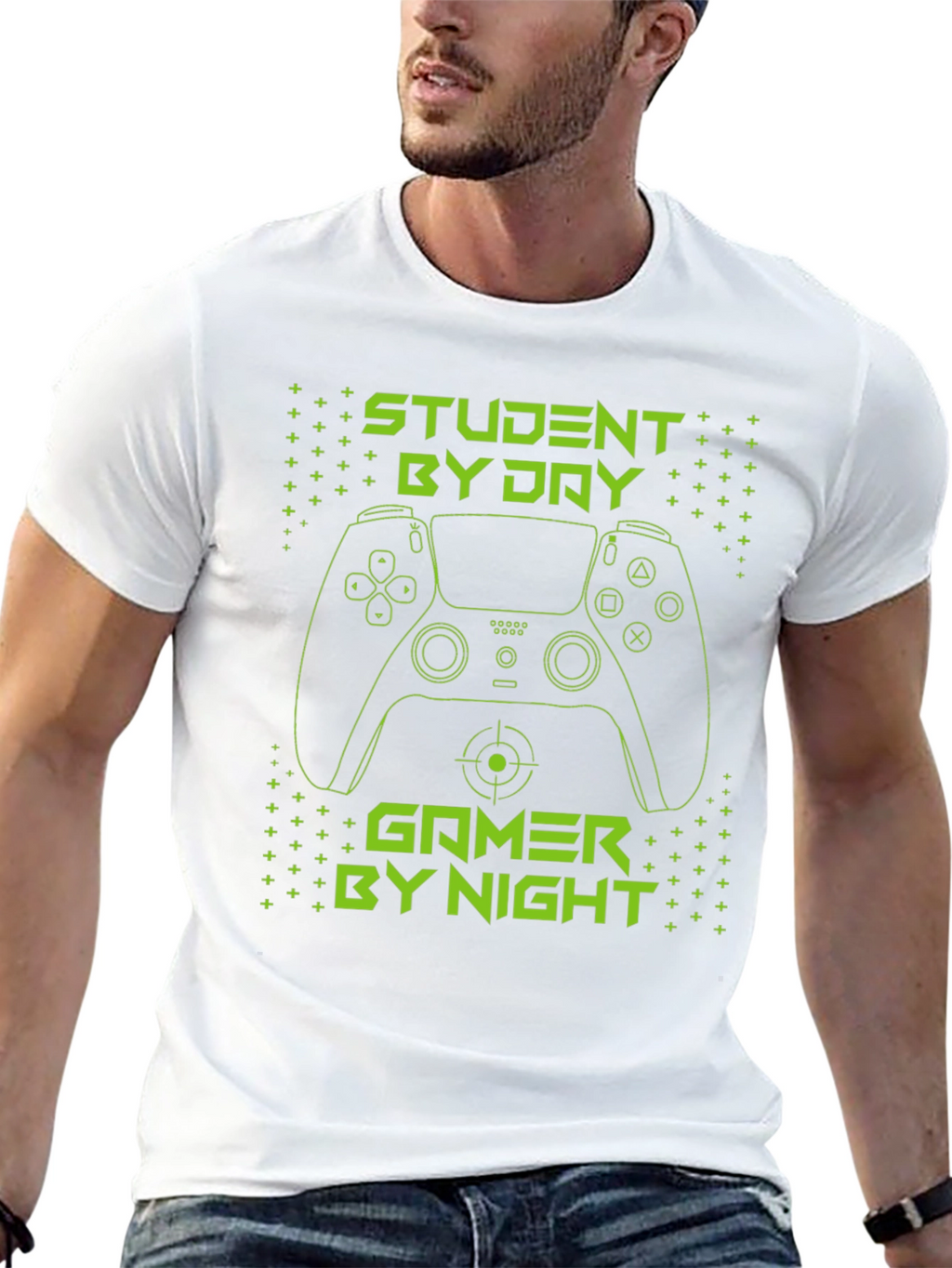 Student by Day Gamer by Night Graphic Tee
