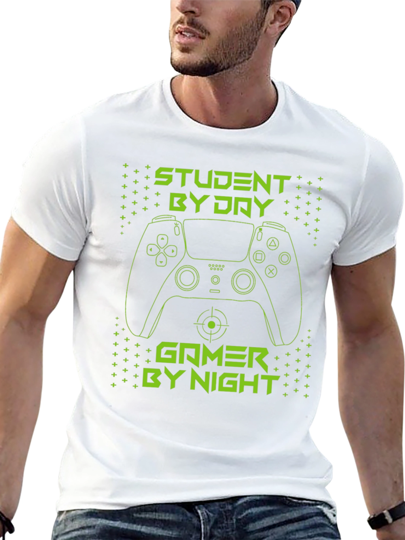 Student by Day Gamer by Night Graphic Tee