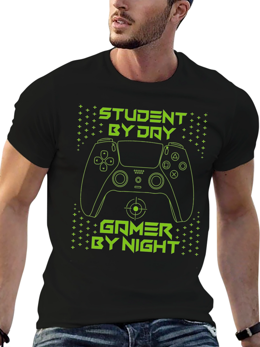 Student by Day Gamer by Night Graphic Tee