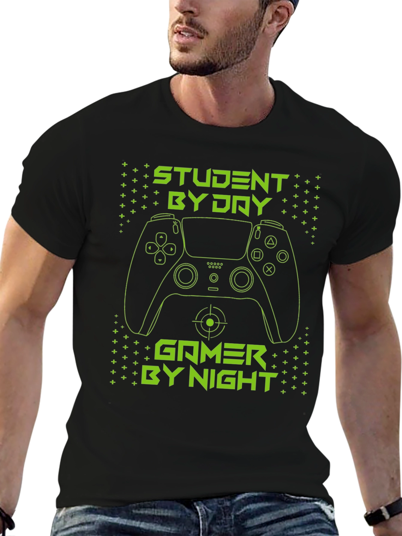 Student by Day Gamer by Night Graphic Tee