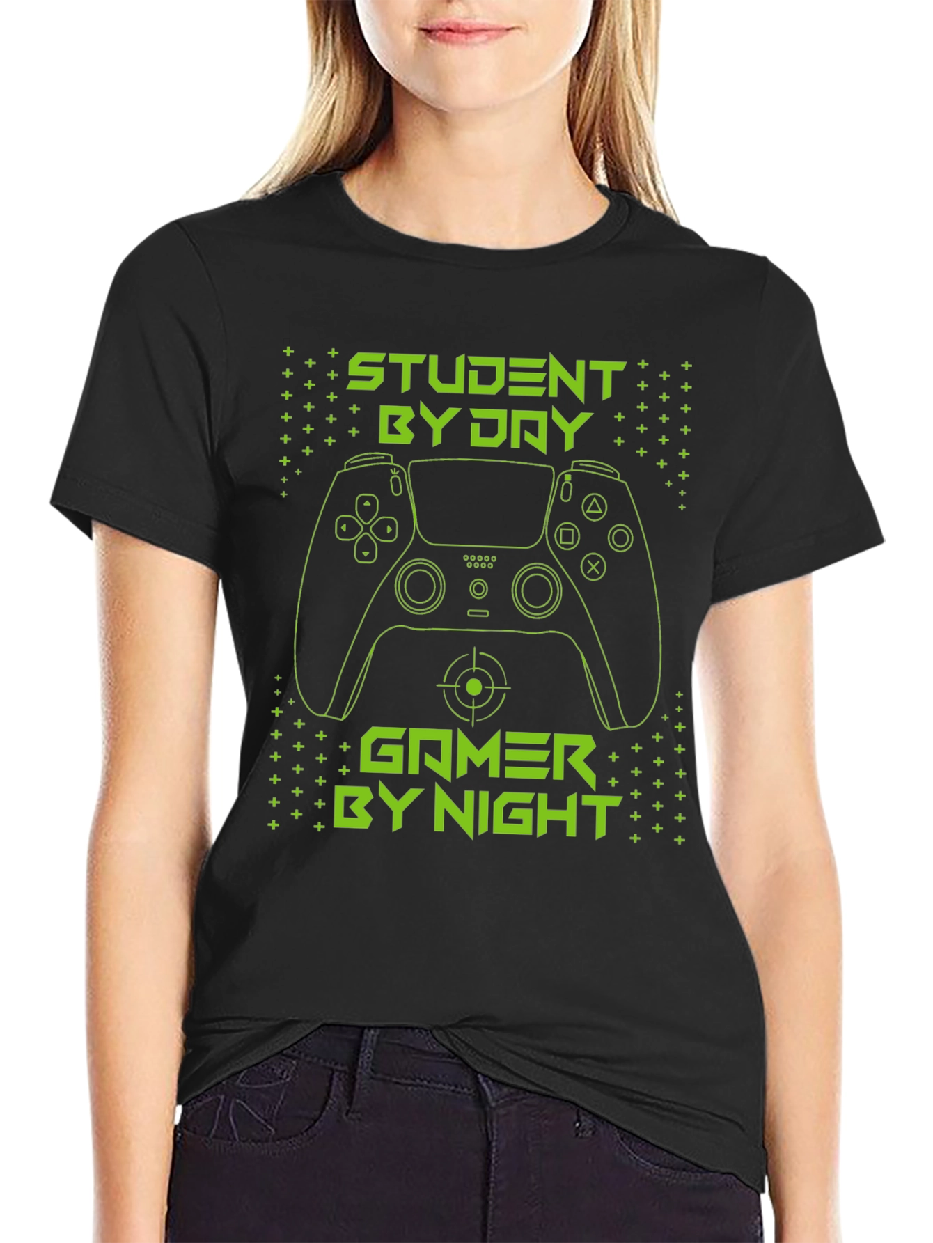 Student by Day Gamer by Night Graphic Tee