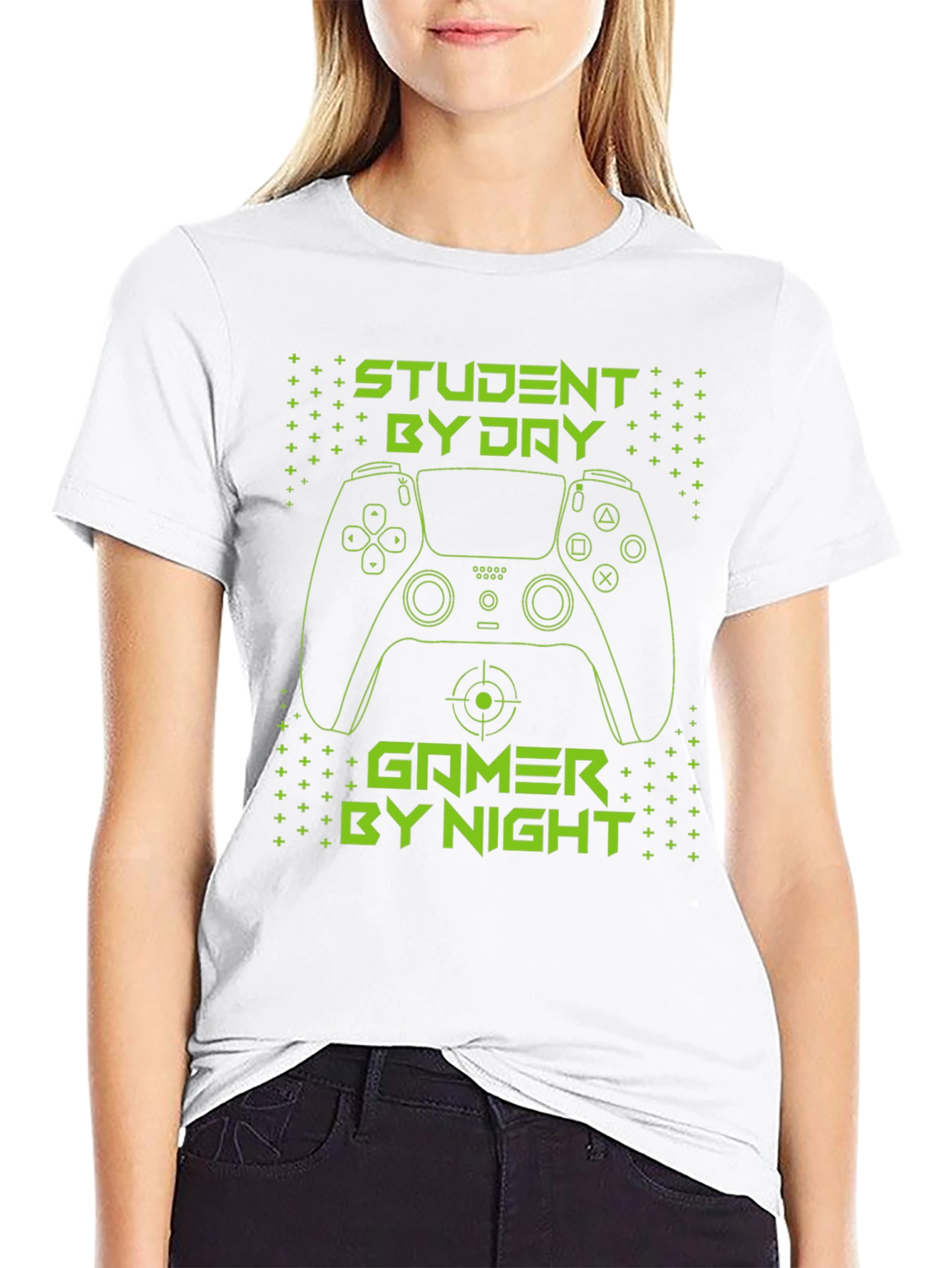 Student by Day Gamer by Night Graphic Tee