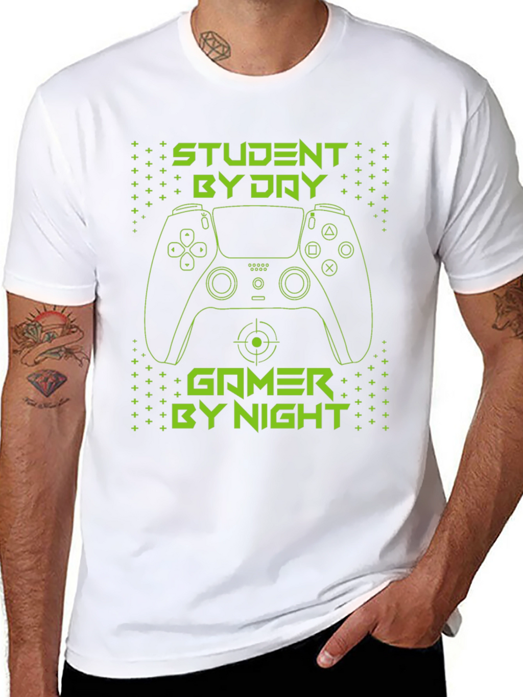 Student by Day Gamer by Night Graphic Tee