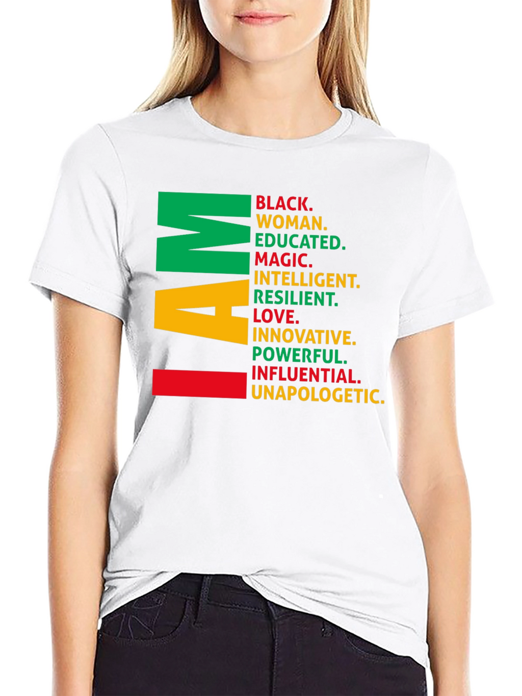 I Am Black Woman T-Shirt - Empowering Graphic Tee