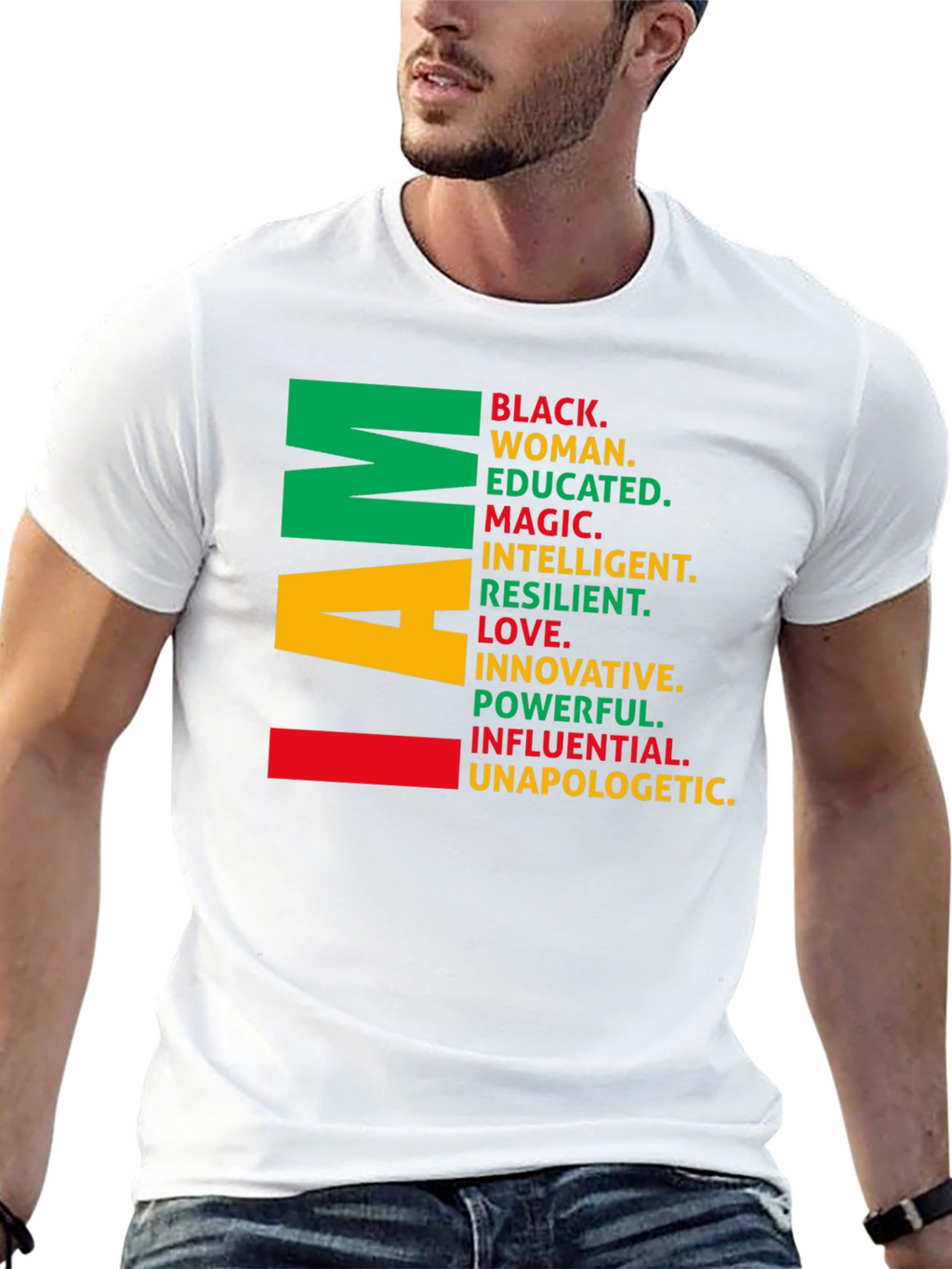 I Am Black Woman T-Shirt - Empowering Graphic Tee