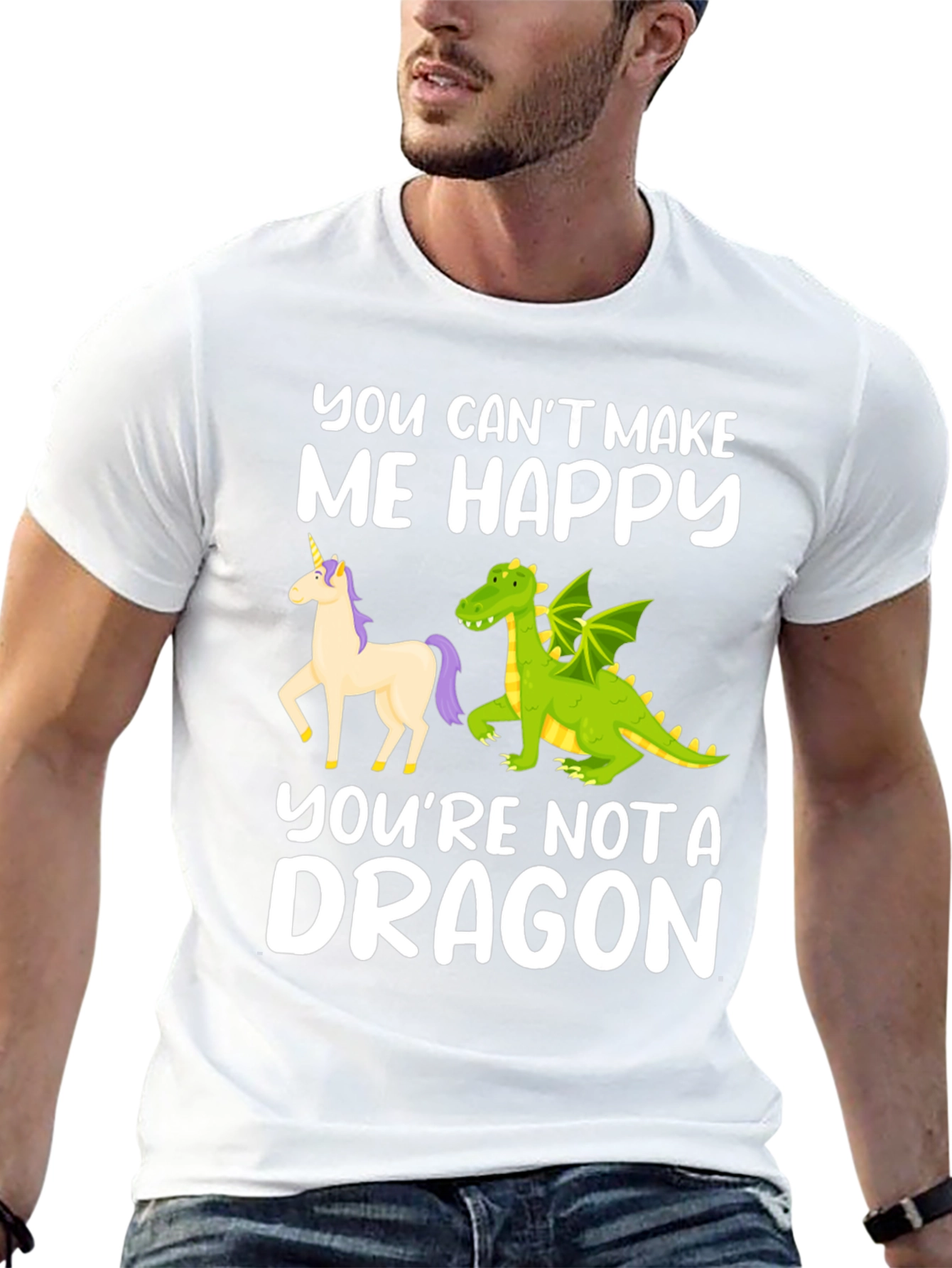 Funny Dragon Graphic T-Shirt