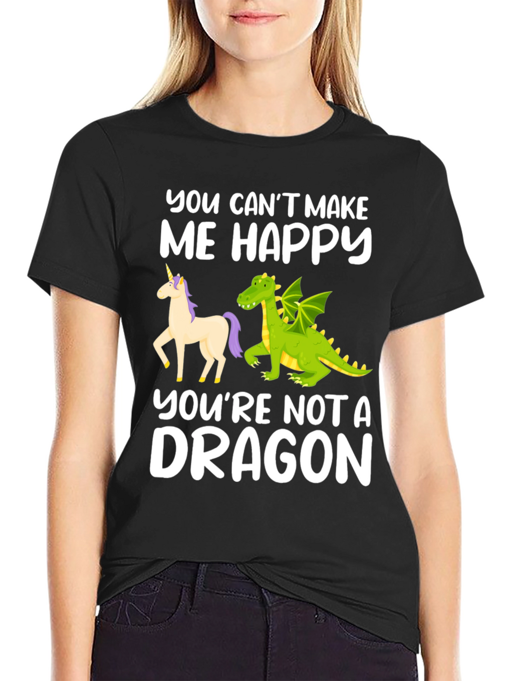 Funny Dragon Graphic T-Shirt