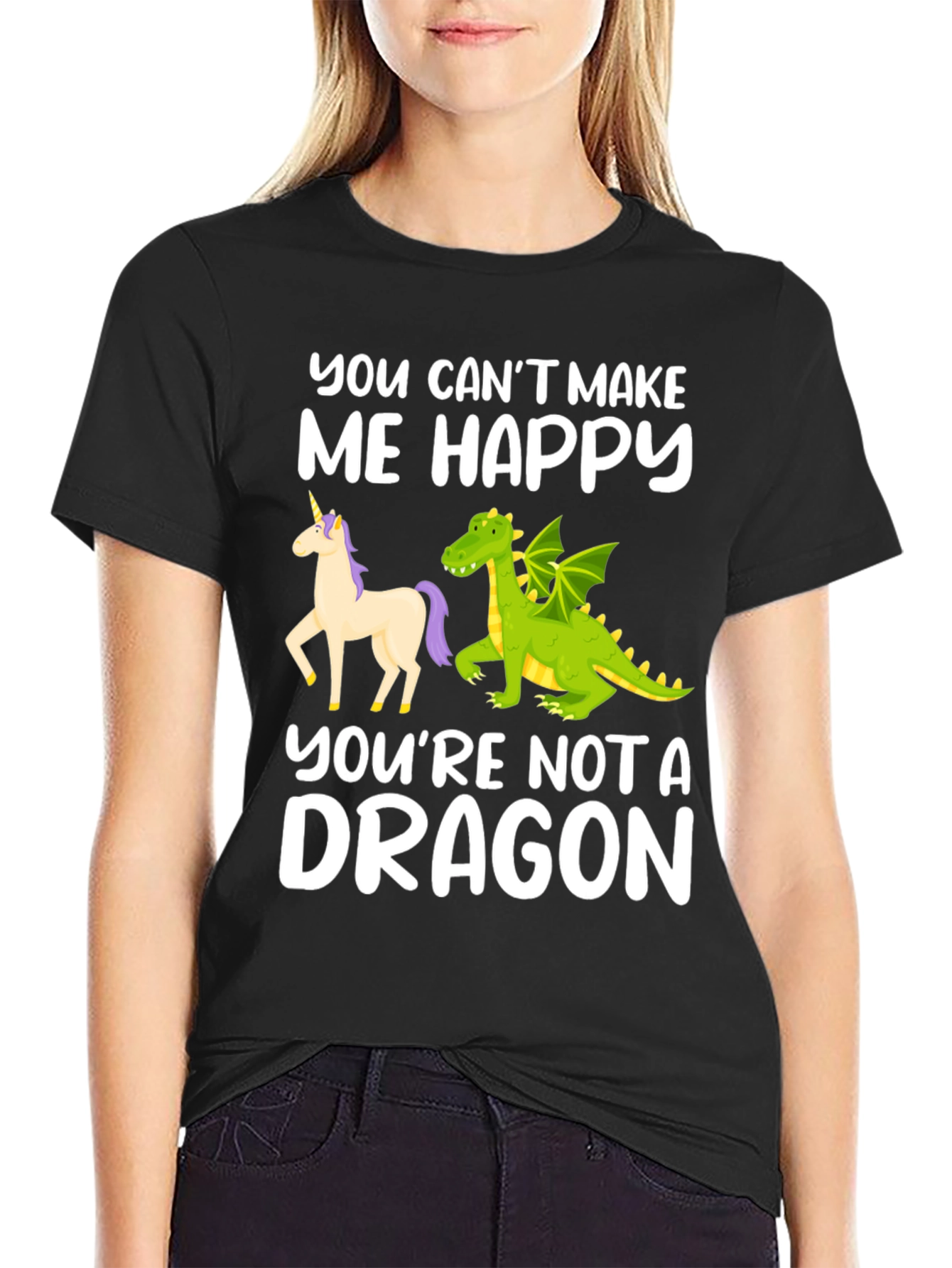 Funny Dragon Graphic T-Shirt