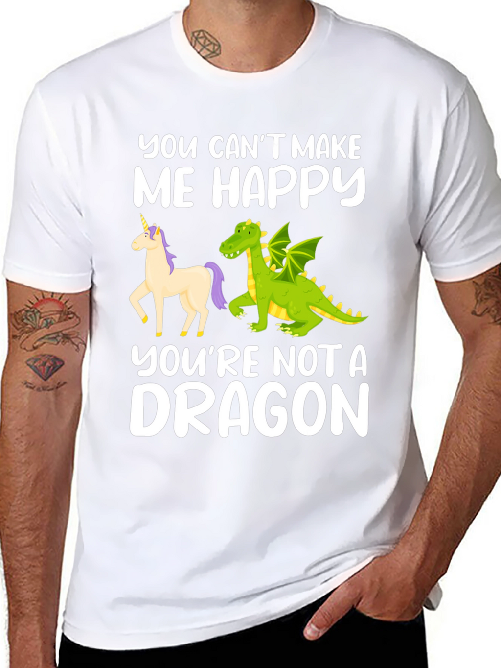 Funny Dragon Graphic T-Shirt