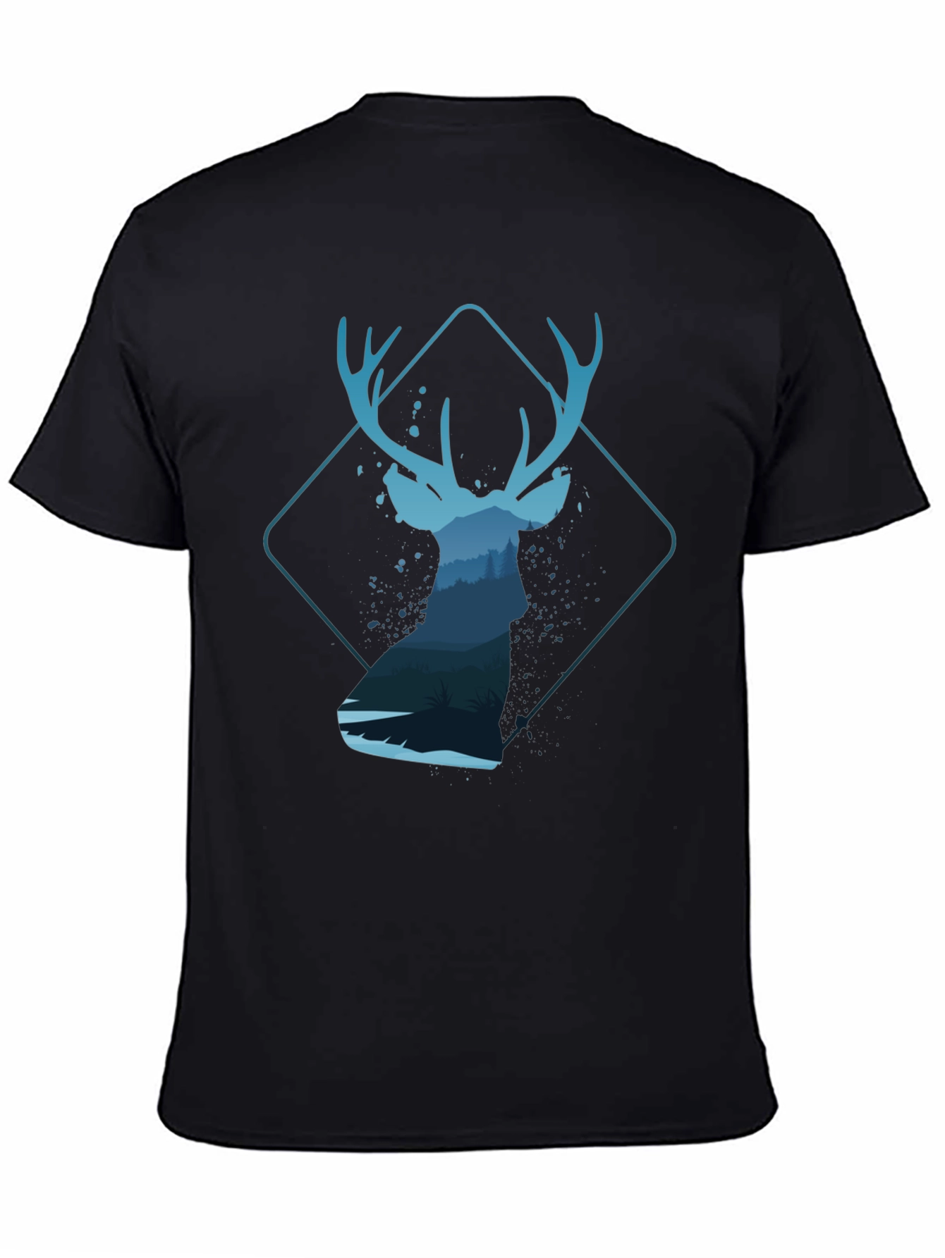 Deer Silhouette Graphic T-Shirt