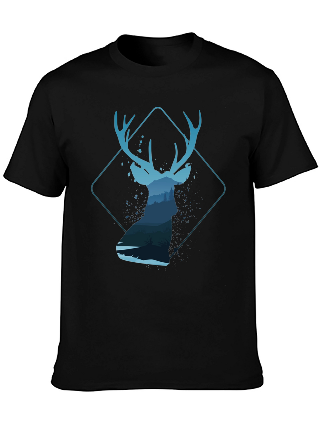 Deer Silhouette Graphic T-Shirt