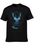 Deer Silhouette Graphic T-Shirt