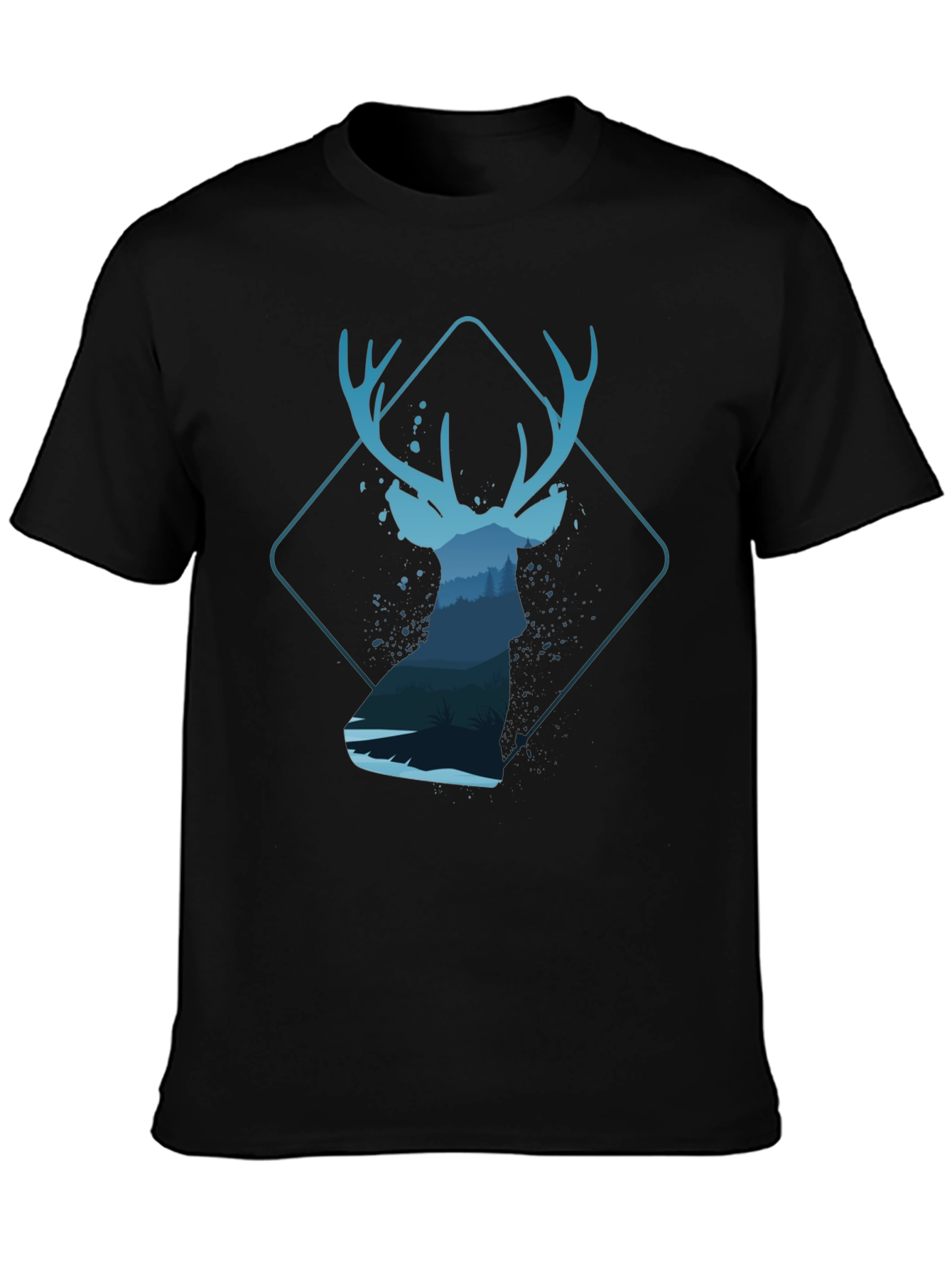 Deer Silhouette Graphic T-Shirt