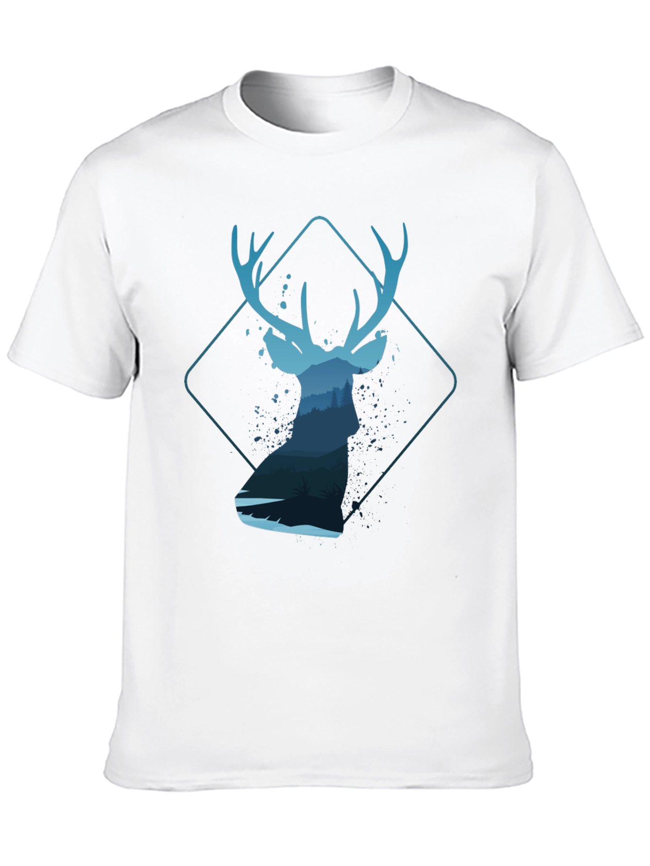 Deer Silhouette Graphic T-Shirt