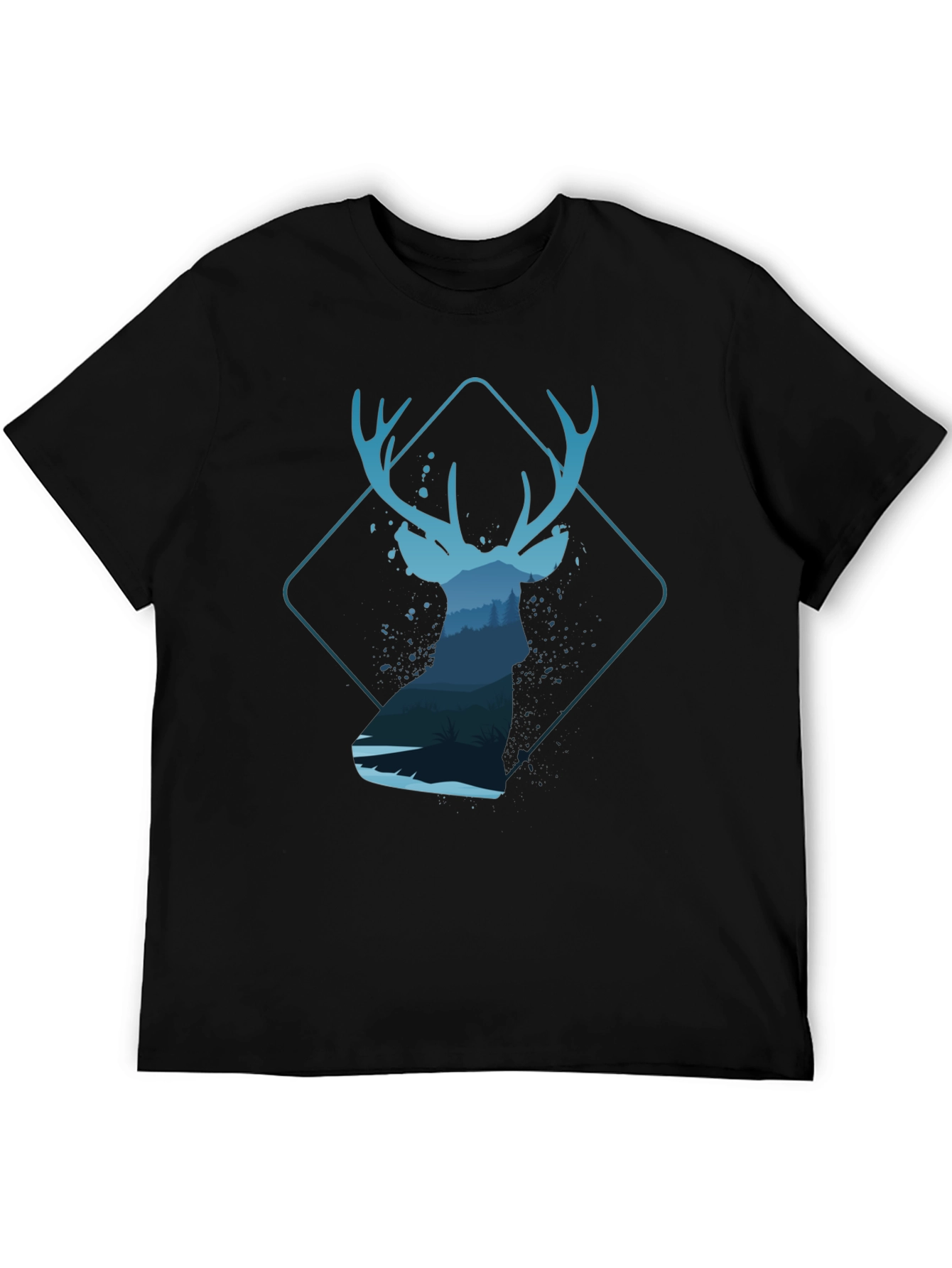 Deer Silhouette Graphic T-Shirt