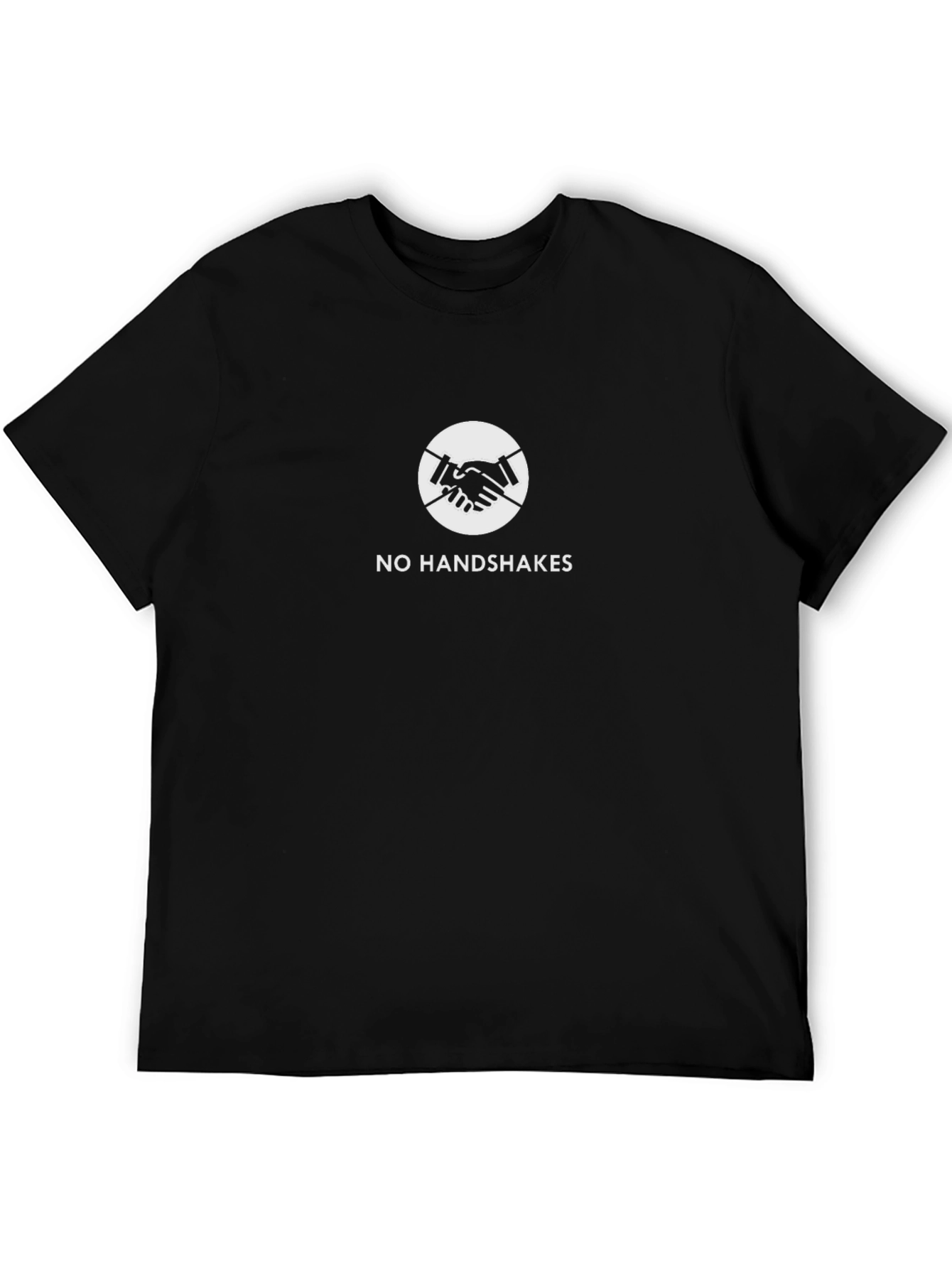 No Handshakes Graphic Tee - Social Distancing Shirt